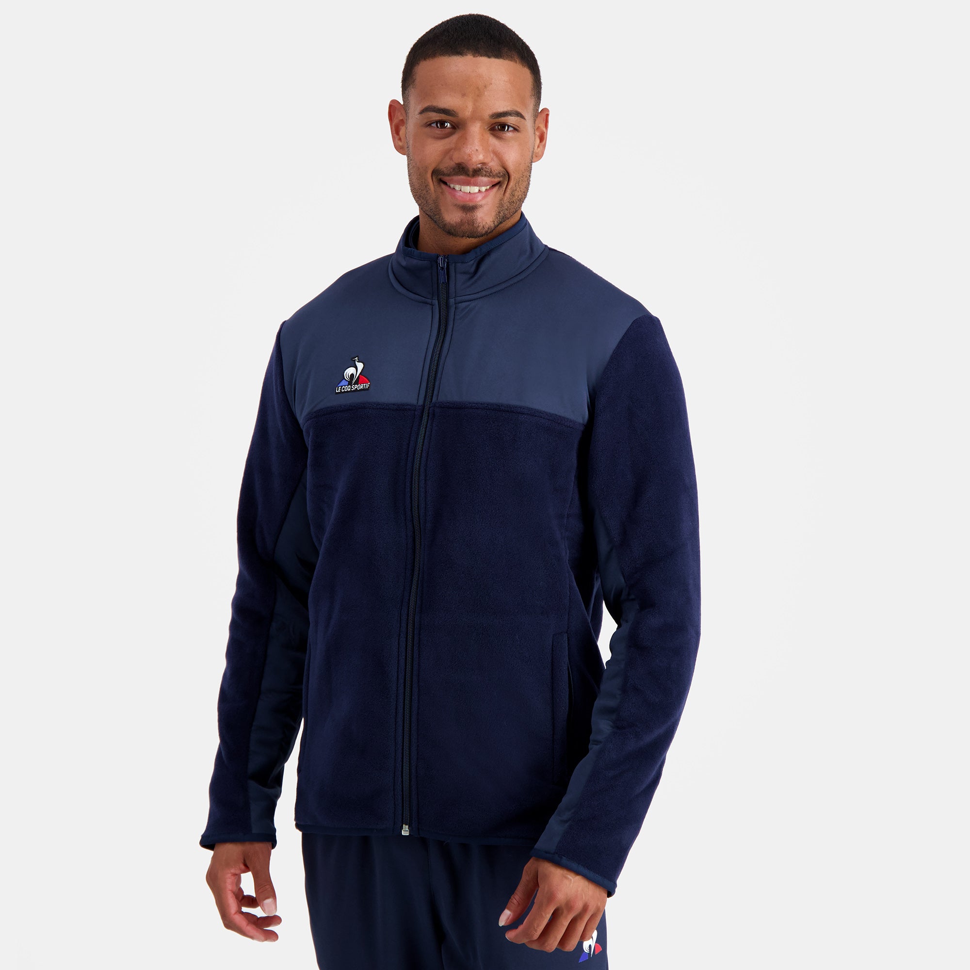 Chaqueta Polar Hombre Training Azul Le Coq Sportif