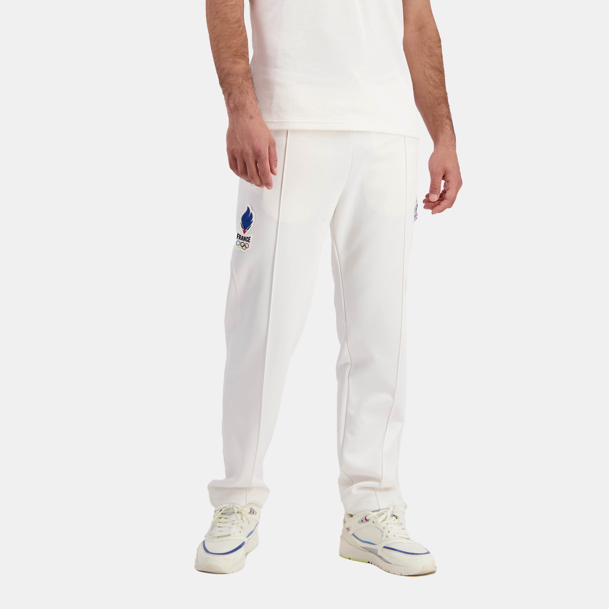 Le coq sportif pantalon homme blanche on sale