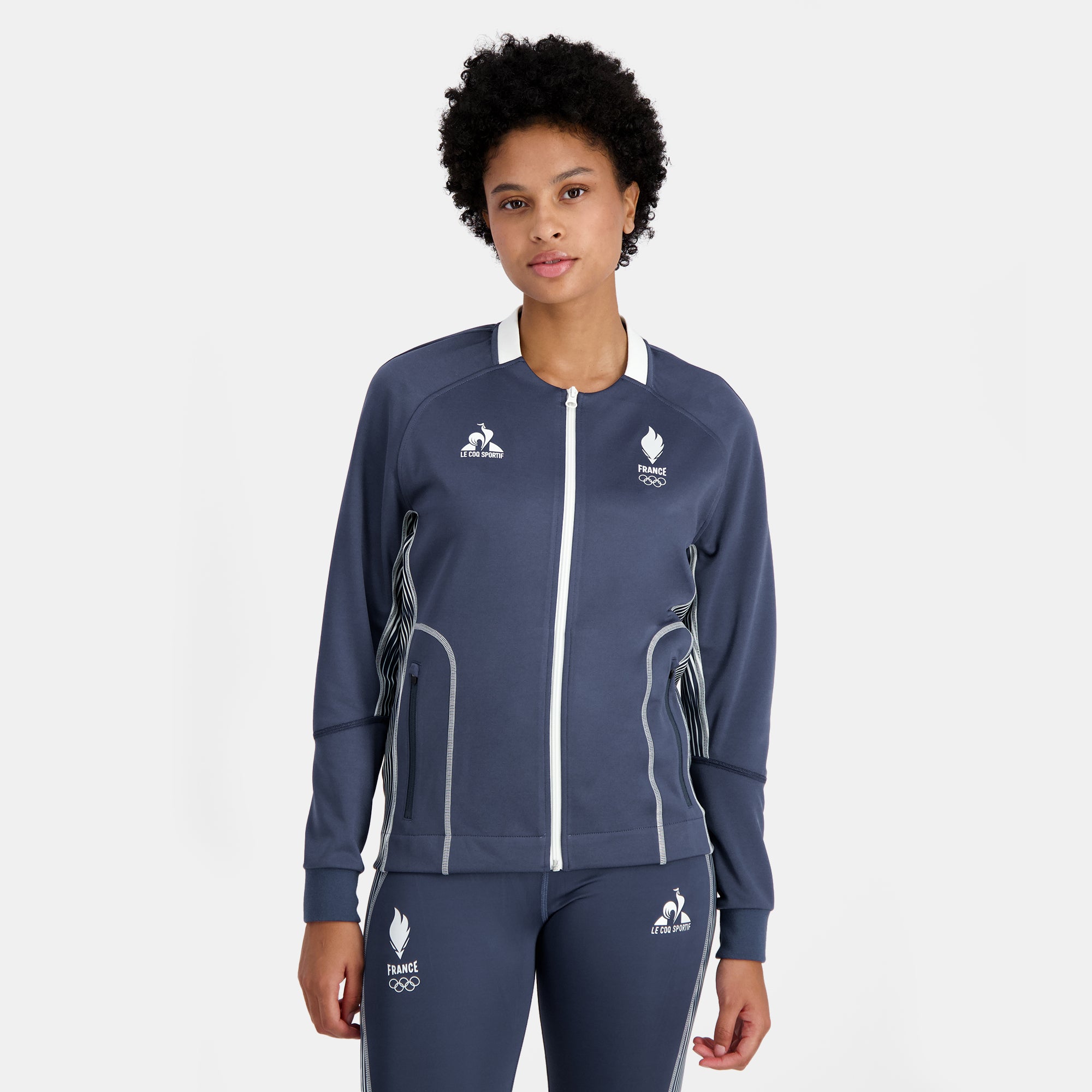 Sudadera Con Cremallera Equipo Olimpico de Francia Mujer Le Coq Sportif