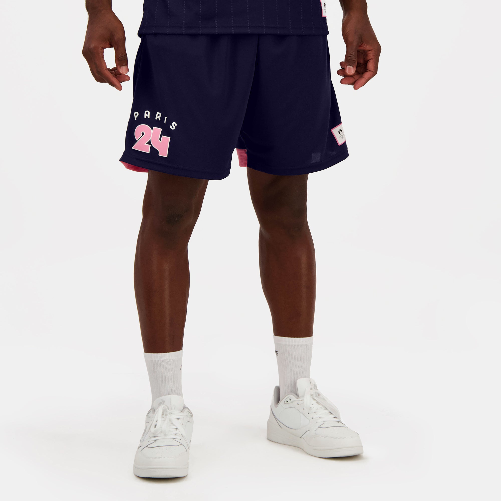 Paris 2024 Le Coq Sportif Short Homme Paris 2024 Bleu