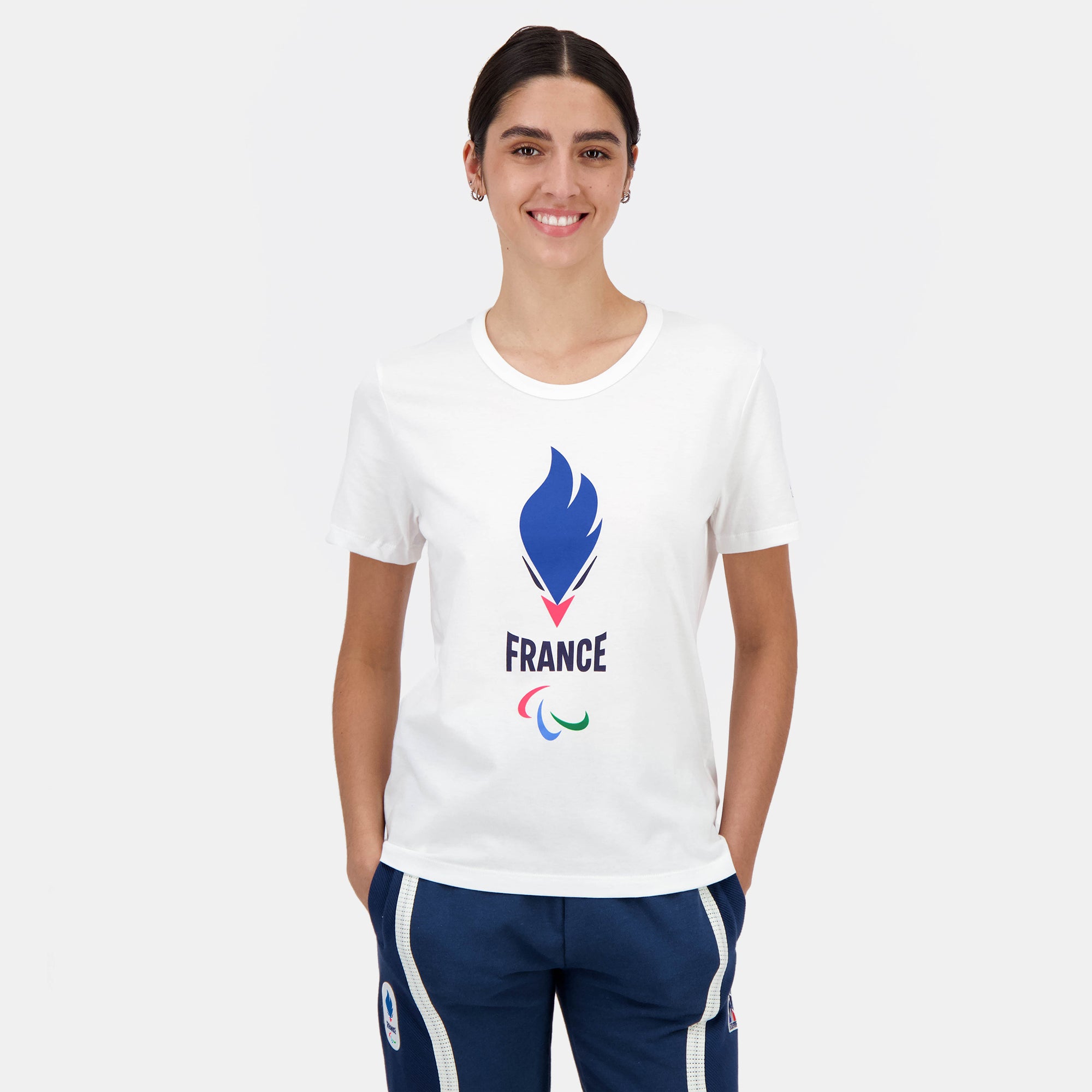 T Shirt France s Olympic team for women Le Coq Sportif