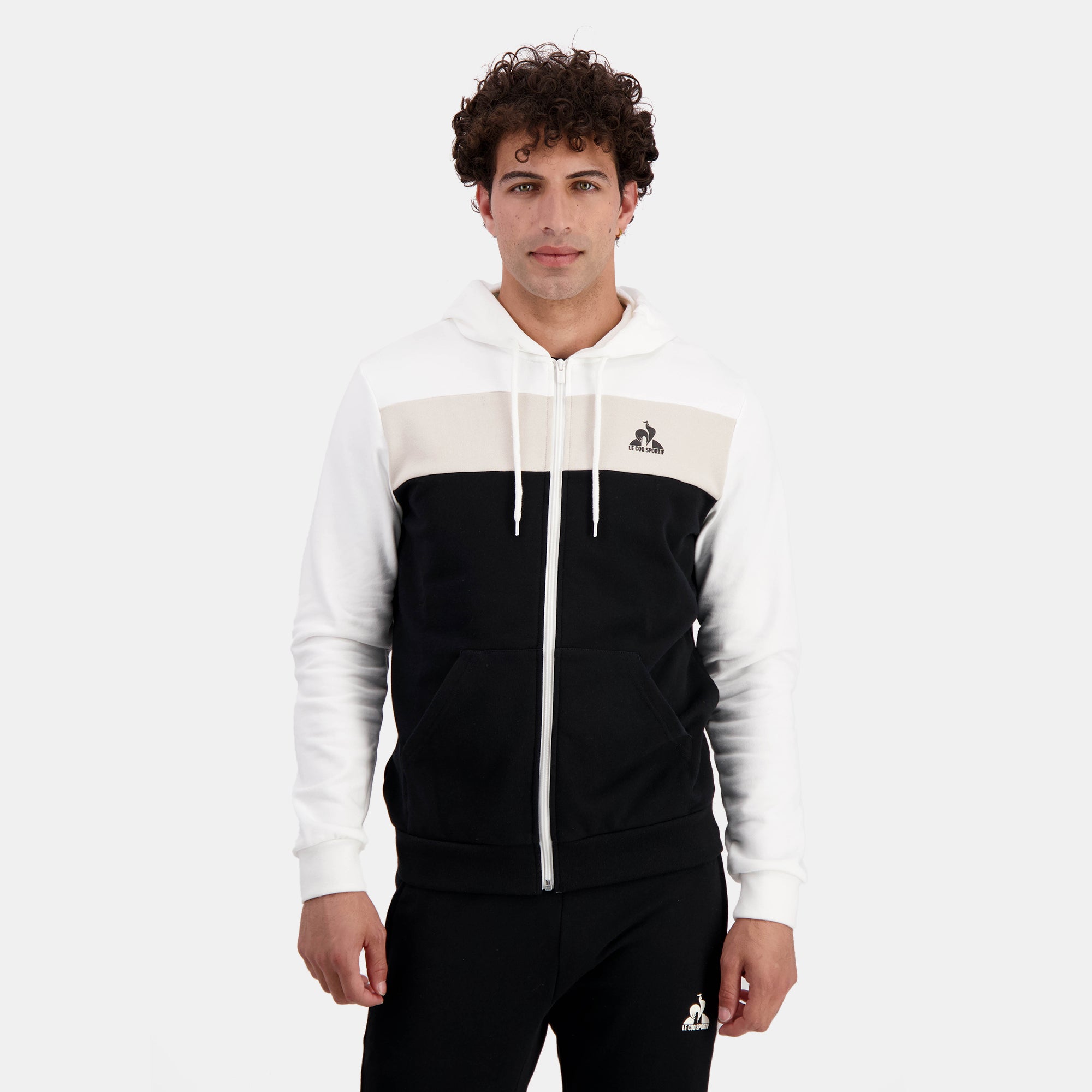 Sweat zippe a capuche Homme Le Coq Sportif