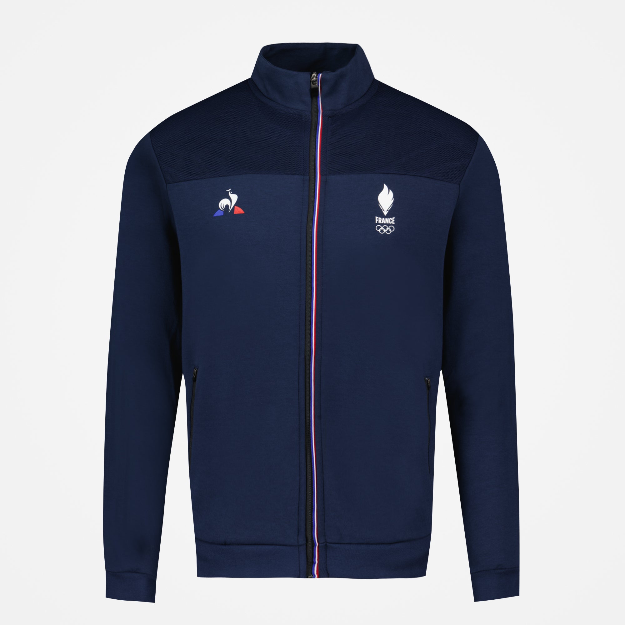 Zip Up Sweatshirtshirt for men Equipe de France Olympique Blue Le Coq Sportif