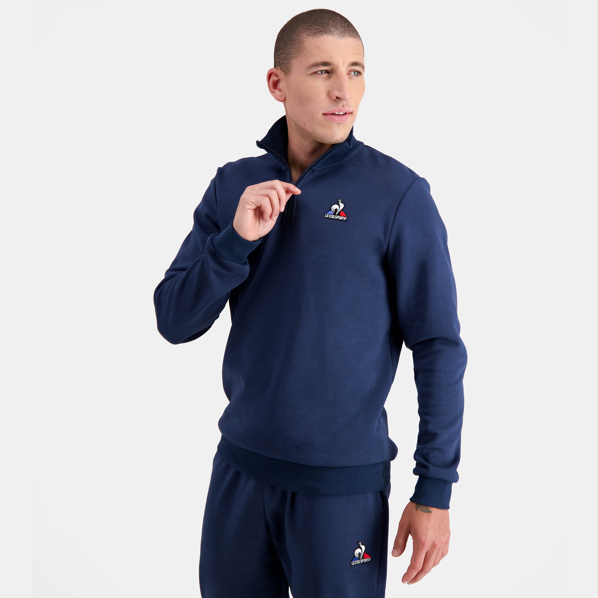 2310411-ESS Halfzip N°1 M dress blues  | Sudadera Hombre