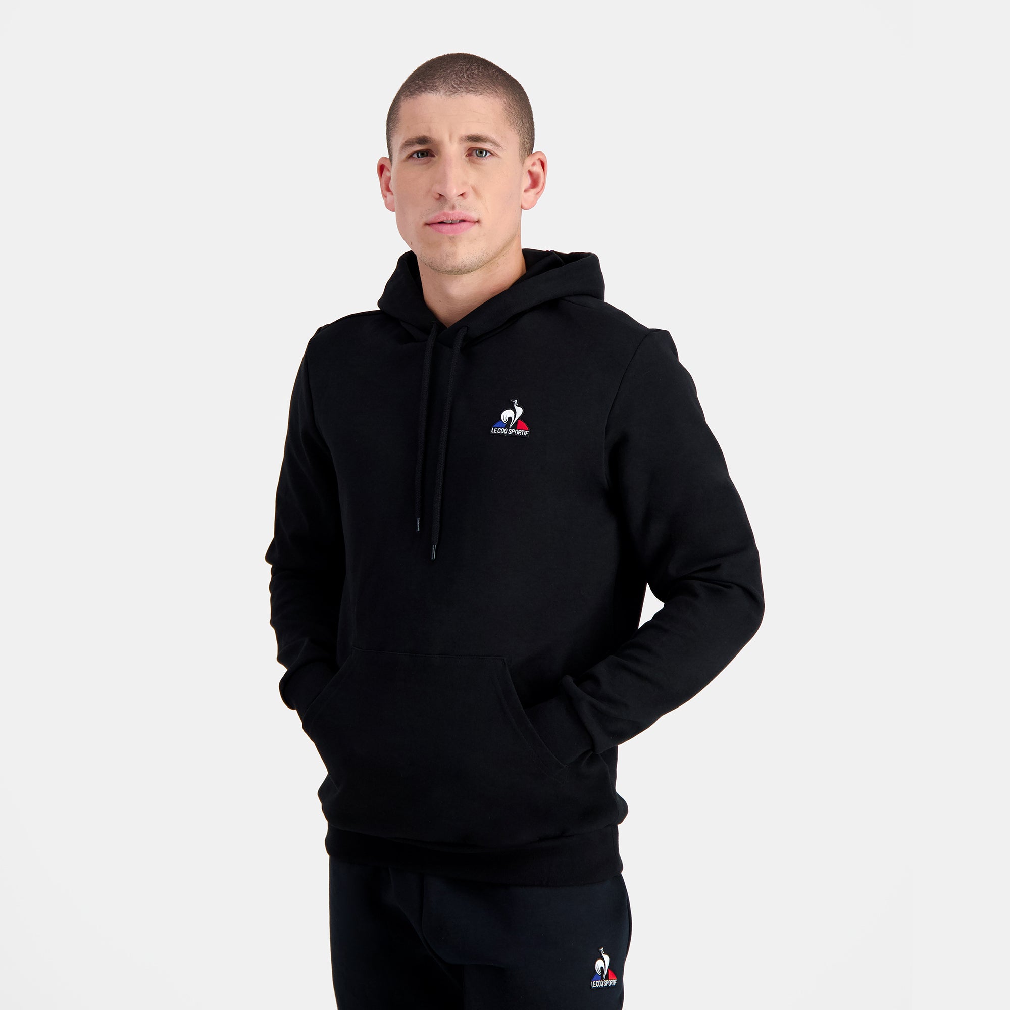 2310554-ESS Hoody N°2 M black  | Sudadera Con Capucha Hombre