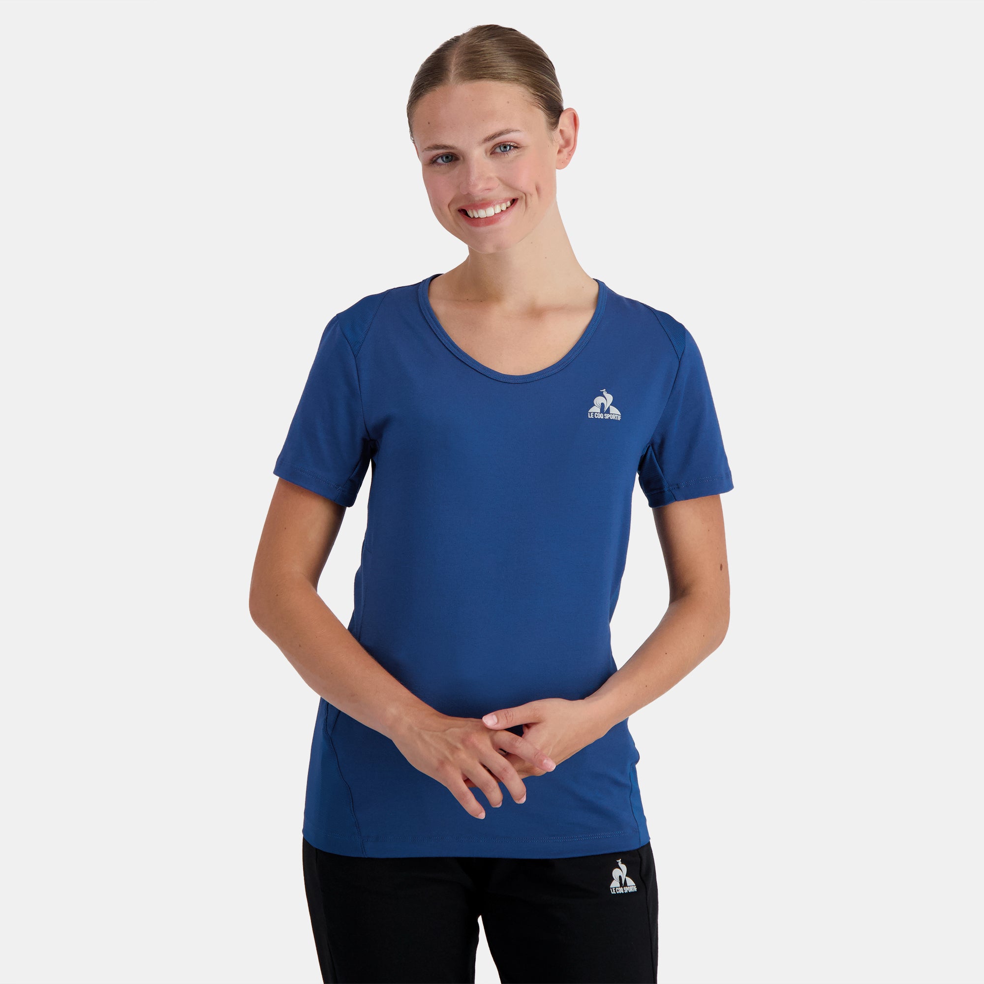 2310657-TRAINING LF Tee SS N°3 W bleu perf  | T-Shirt für Damen