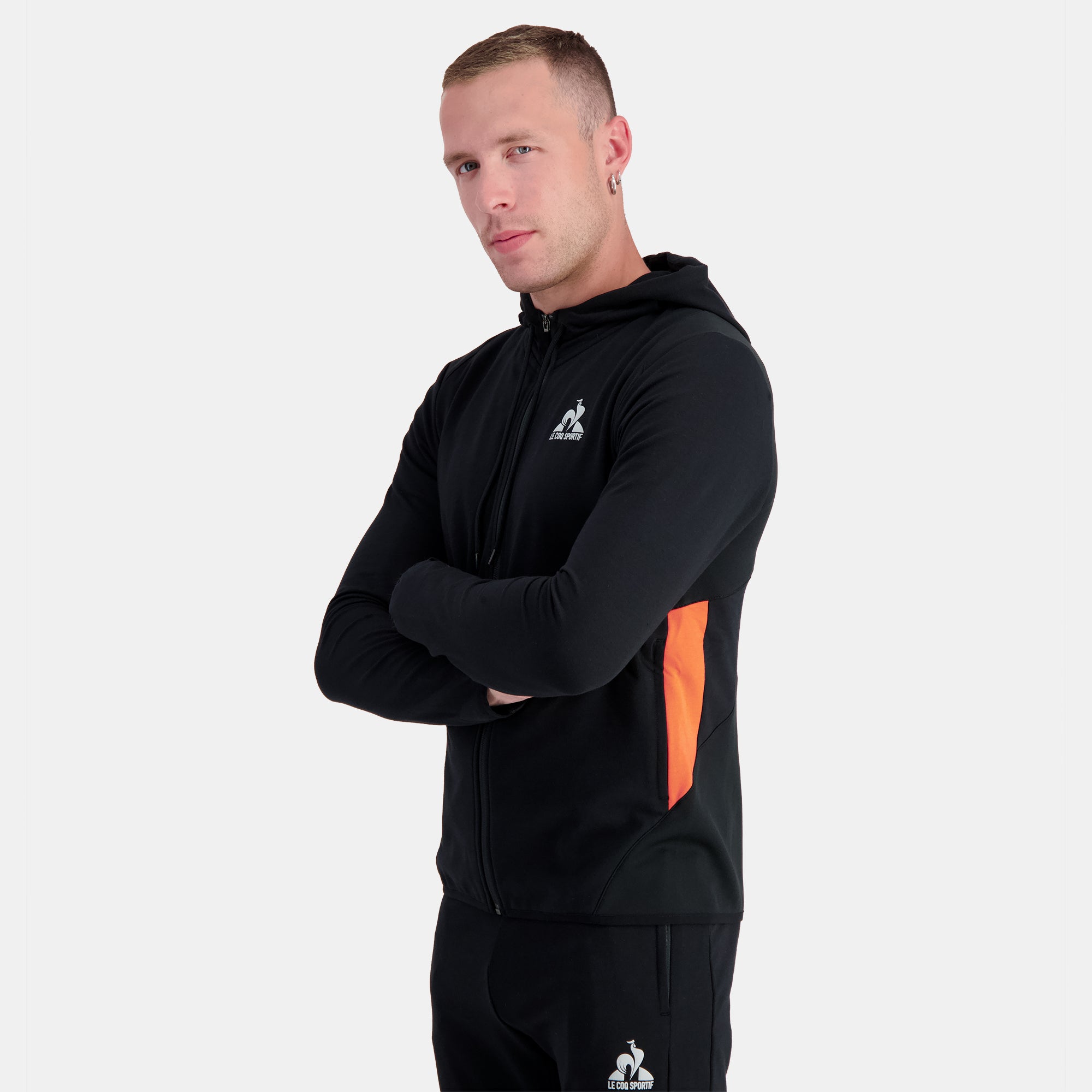 2310685-TRAINING LF FZ Hoody N°3 M black  | Zip-Up Hoodie for men