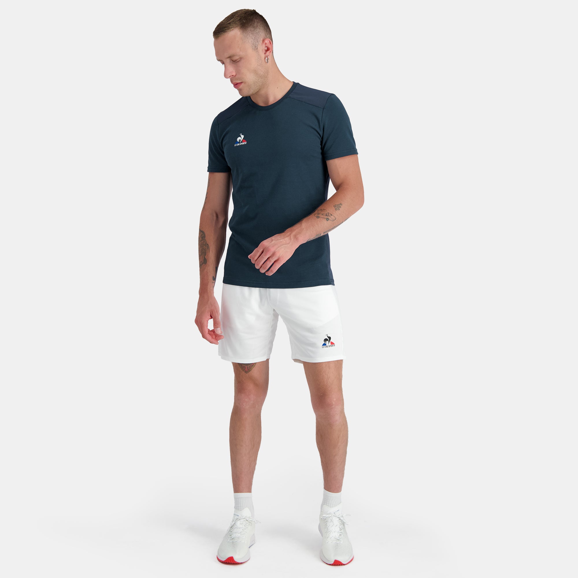 T Shirt for men Tennis Blue Le Coq Sportif