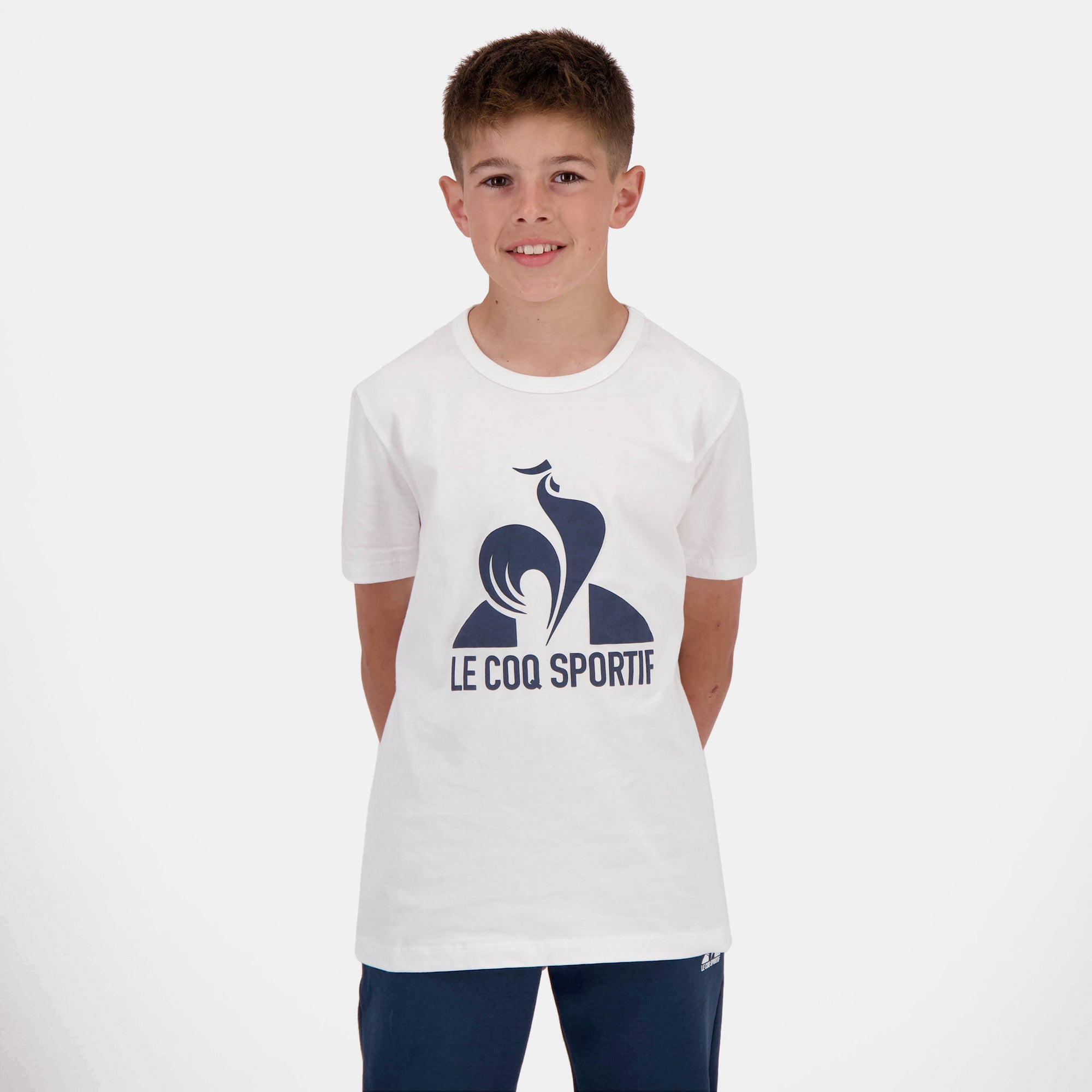 2320654-ESS Tee SS N°1 Enfant new optical white  | T-Shirt for kids