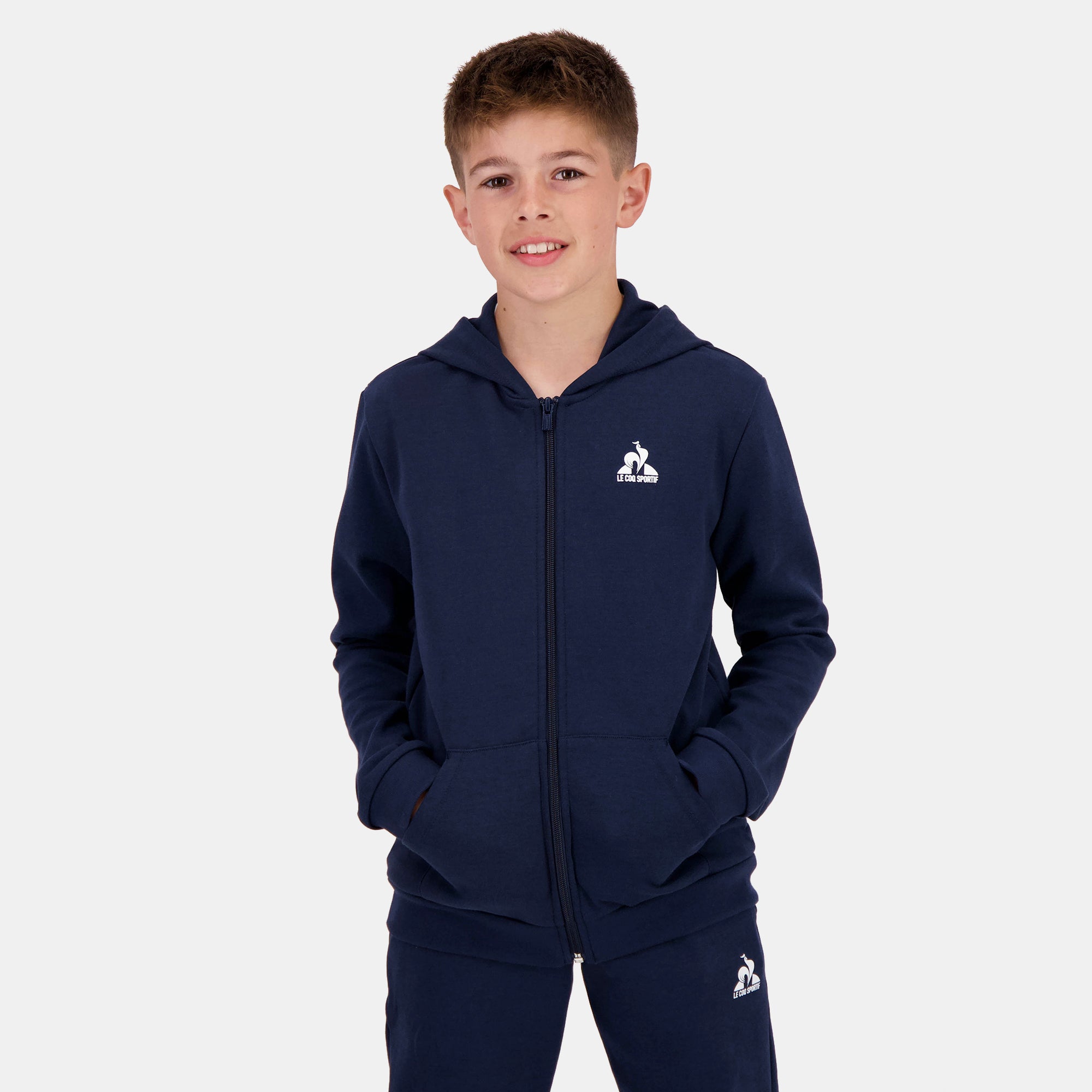 2320658-ESS FZ Hoody N°1 Enfant dress blues  | Kapuzenpulli Mit Reißverschluss für Kinder