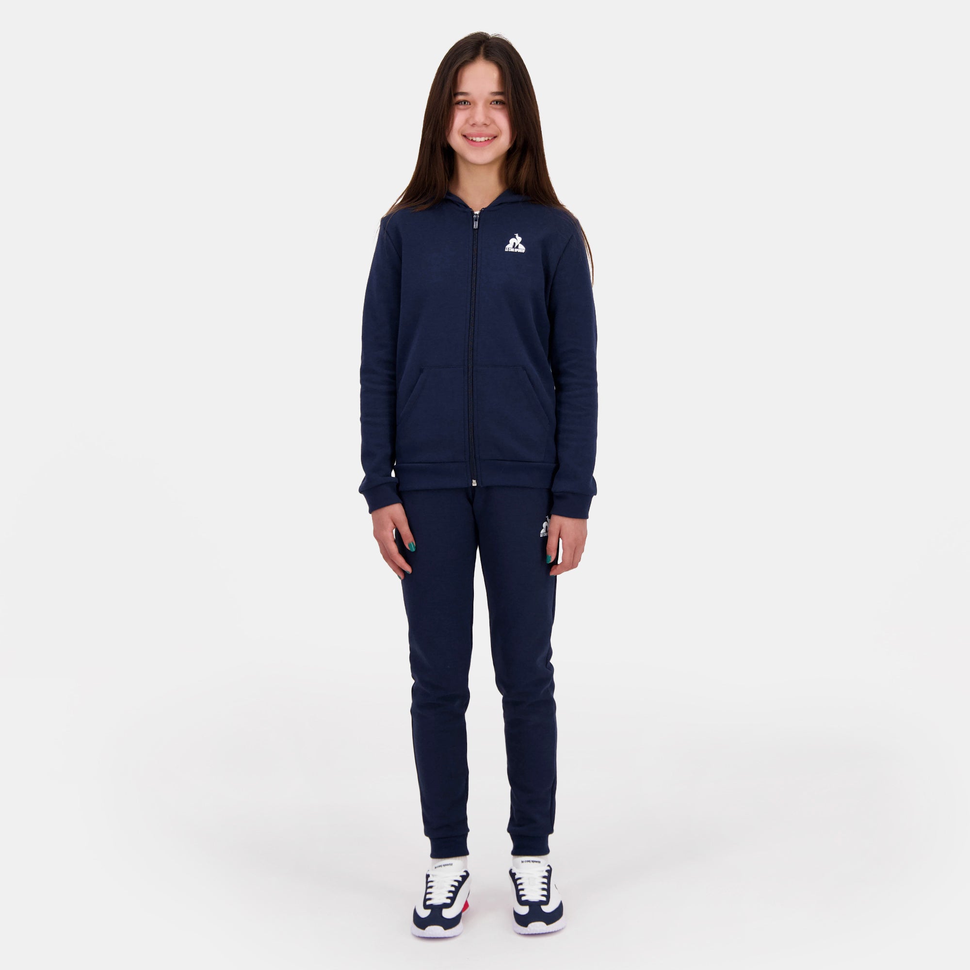 Zip Up Hoodie for kids Blue Le Coq Sportif