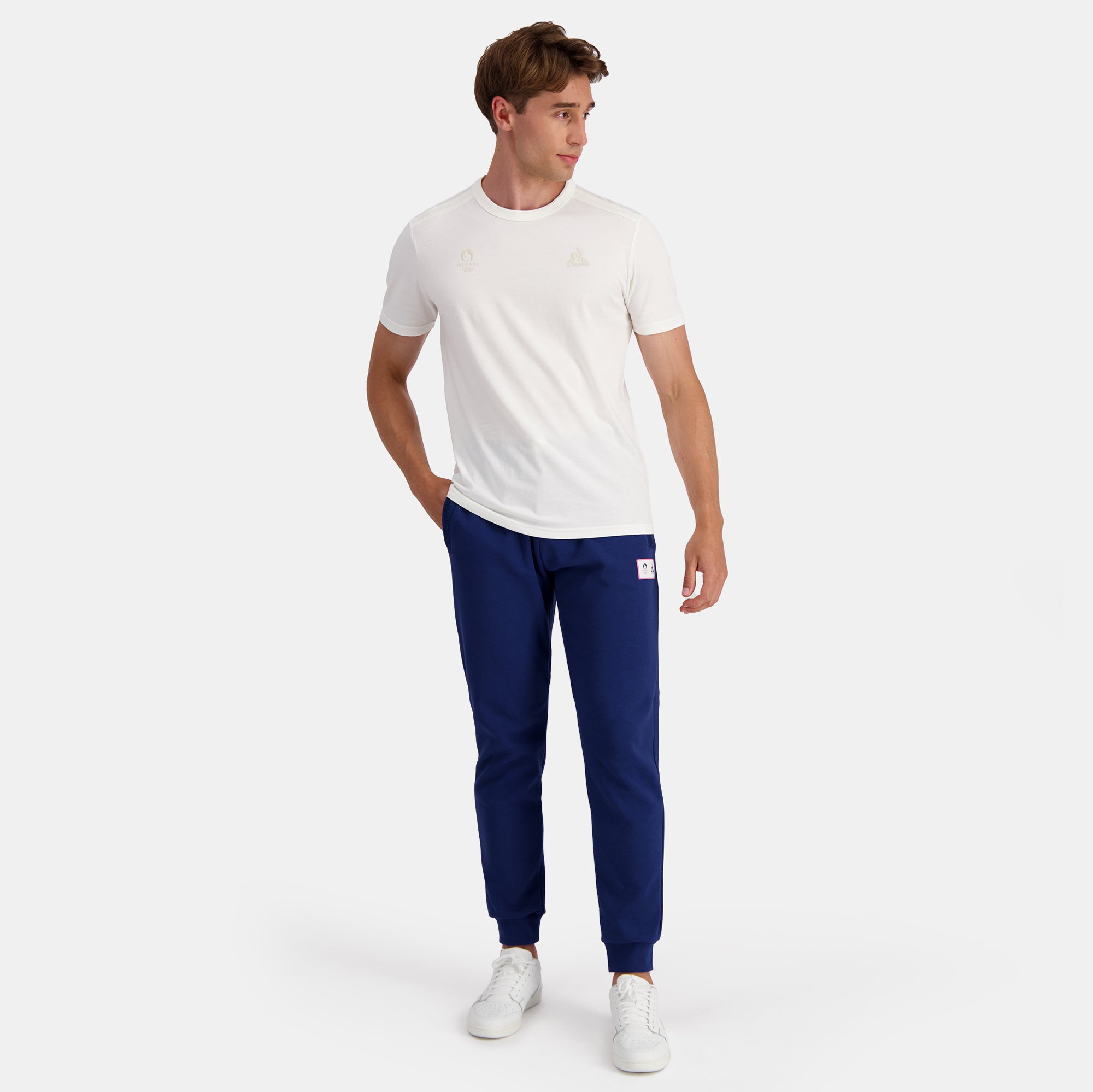 2321311-ESS P24 Tee SS N°1 M marshmallow  | Maglietta Uomo