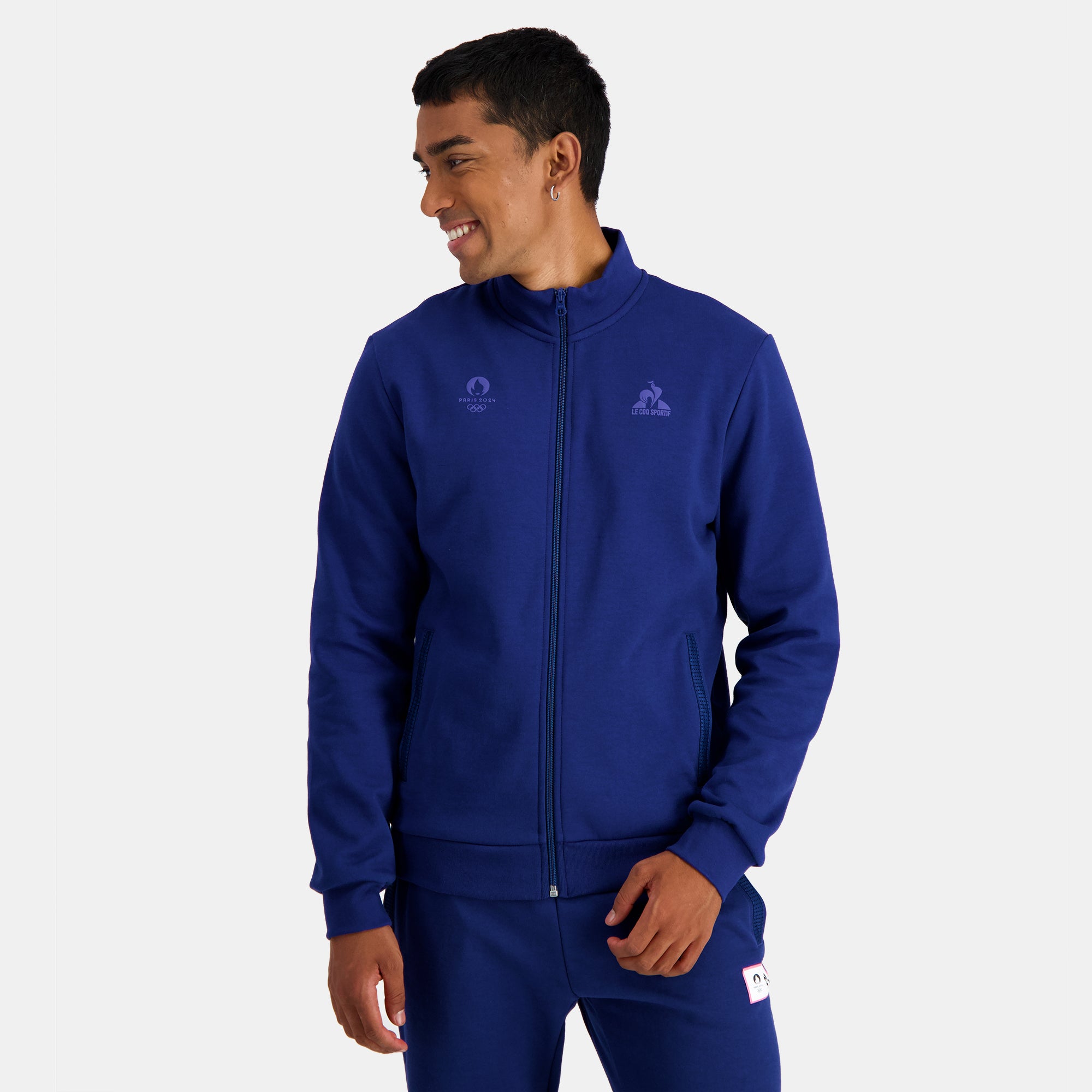 2321316-ESS P24 FZ Sweat N°1 M blue depths  | Zip-Up Sweatshirtshirt for men