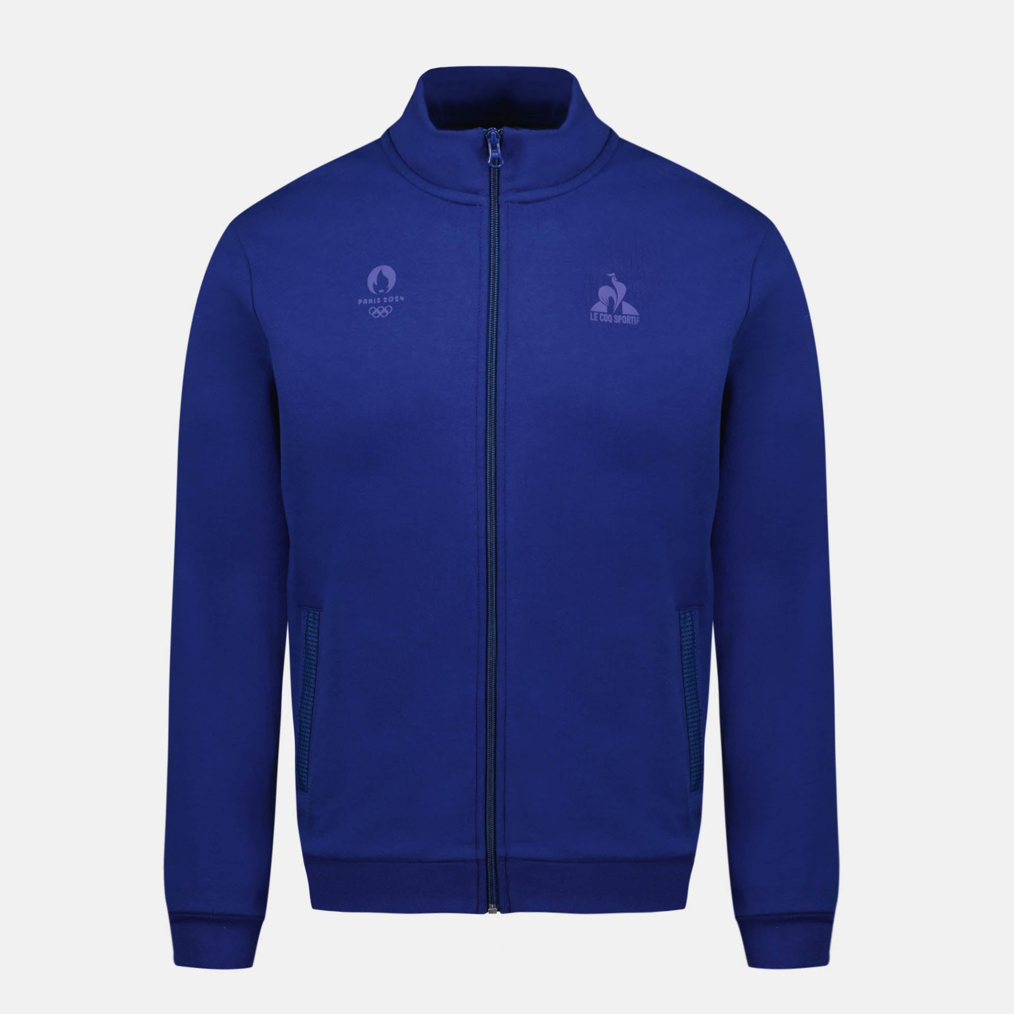 2321316-ESS P24 FZ Sweat N°1 M blue depths  | Felpa Con Zip Uomo