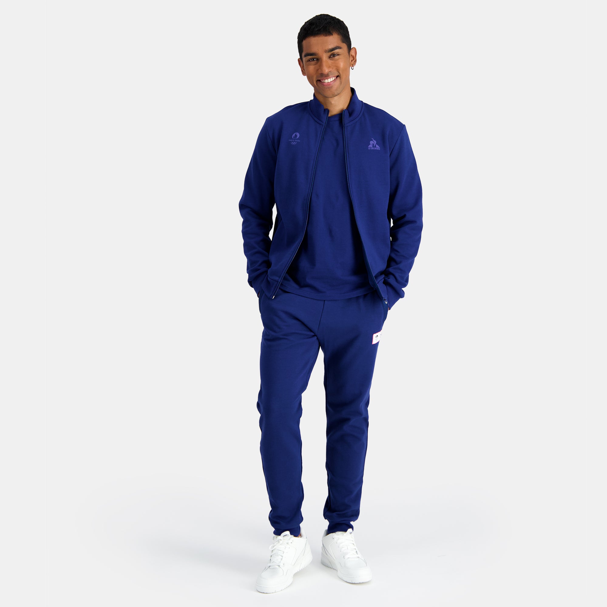 2321316-ESS P24 FZ Sweat N°1 M blue depths | Sweat zippé Homme