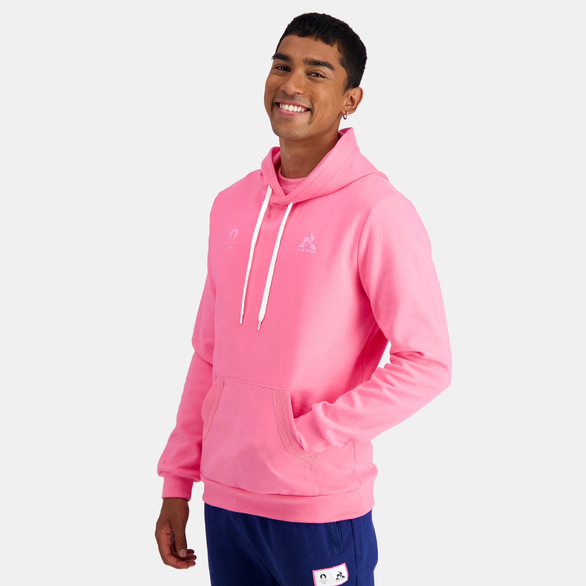 2321319-ESS P24 Hoody N°1 M pink carnation | Sweat à capuche Homme