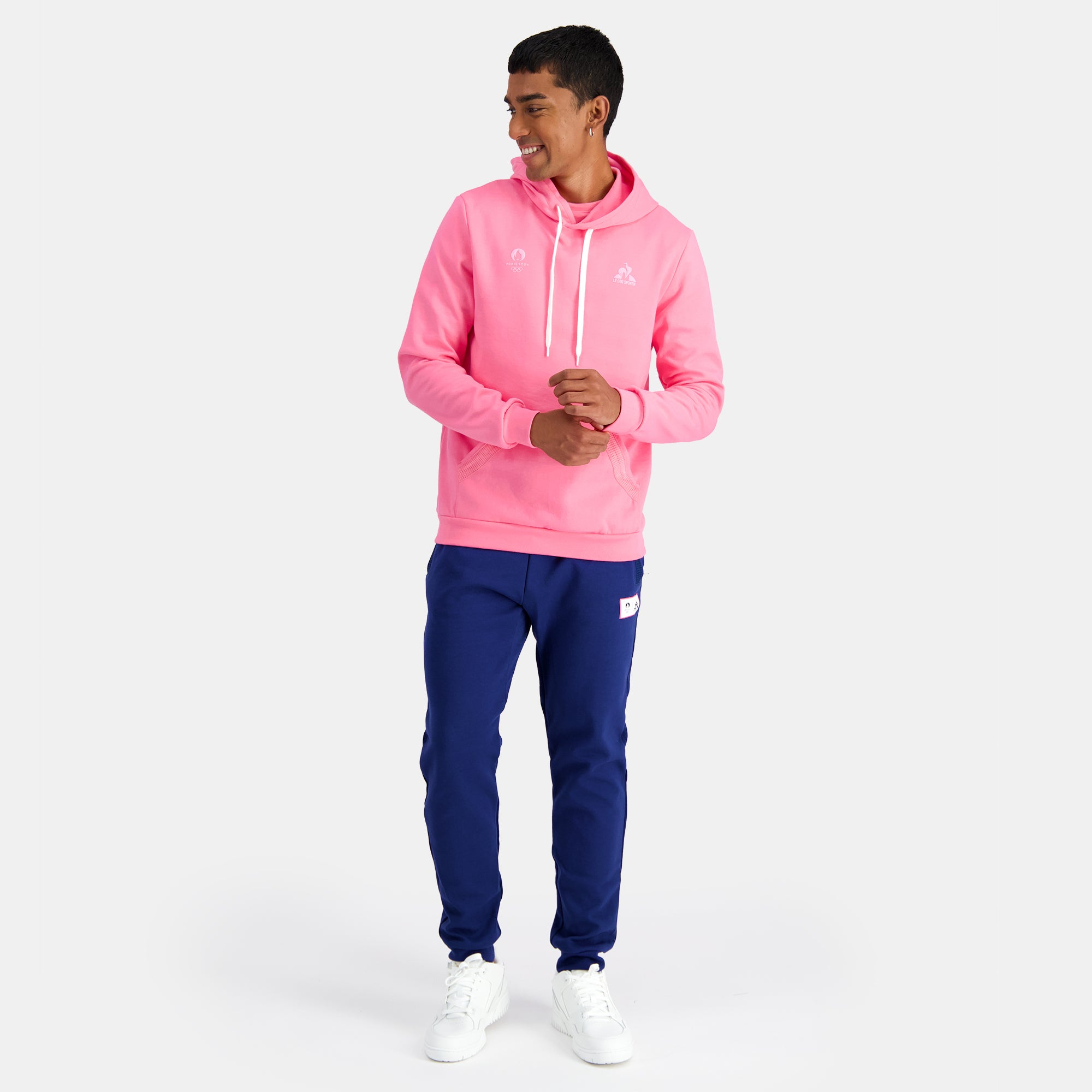 2321319-ESS P24 Hoody N°1 M pink carnation | Sweat à capuche Homme