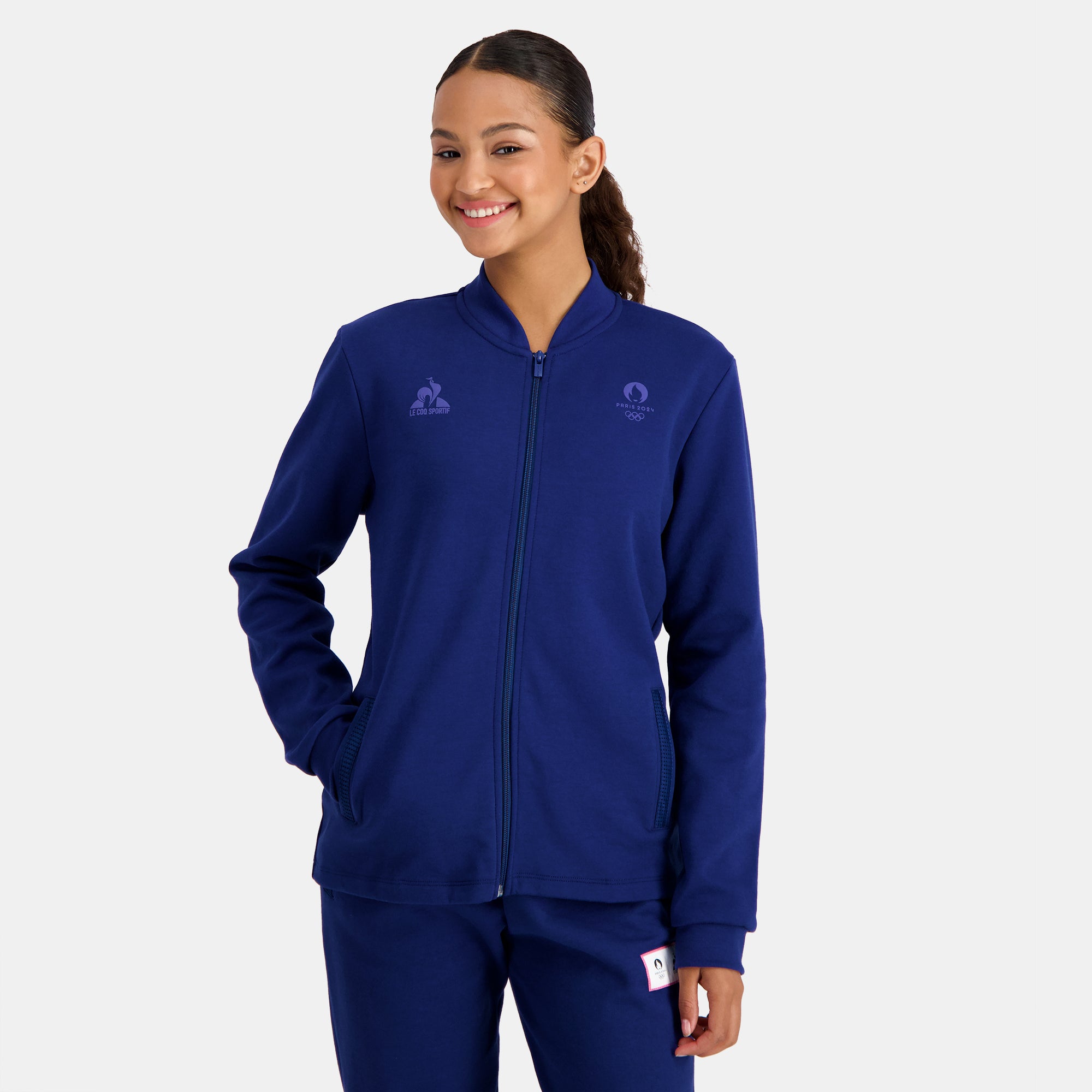 2321324-ESS P24 FZ Sweat N°1 W blue depths  | Felpa Donna