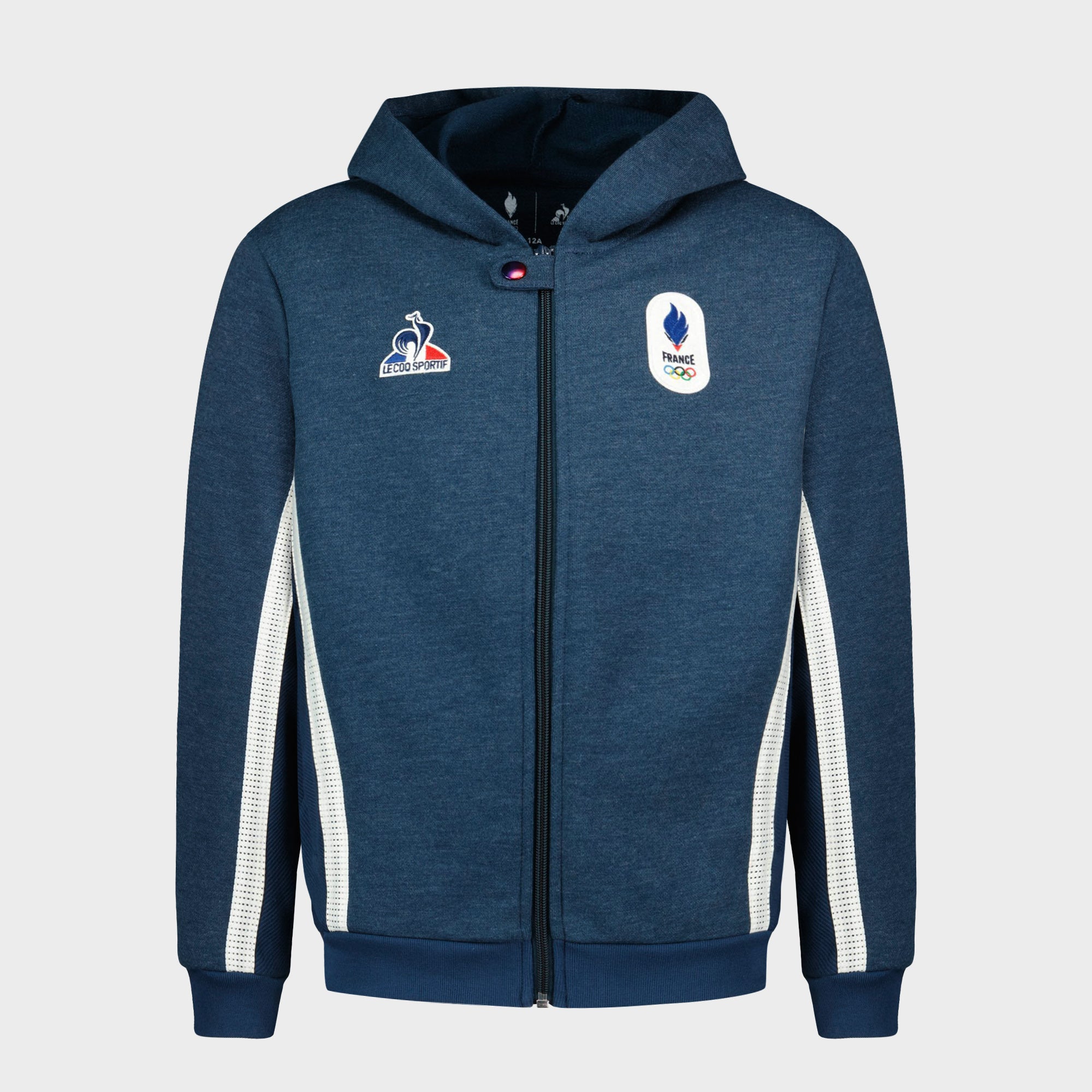 2410090-EFRO 24 FZ Hoody N°1 Enfant insignia blu | Sweat zippé à capuche Équipe de France Enfant