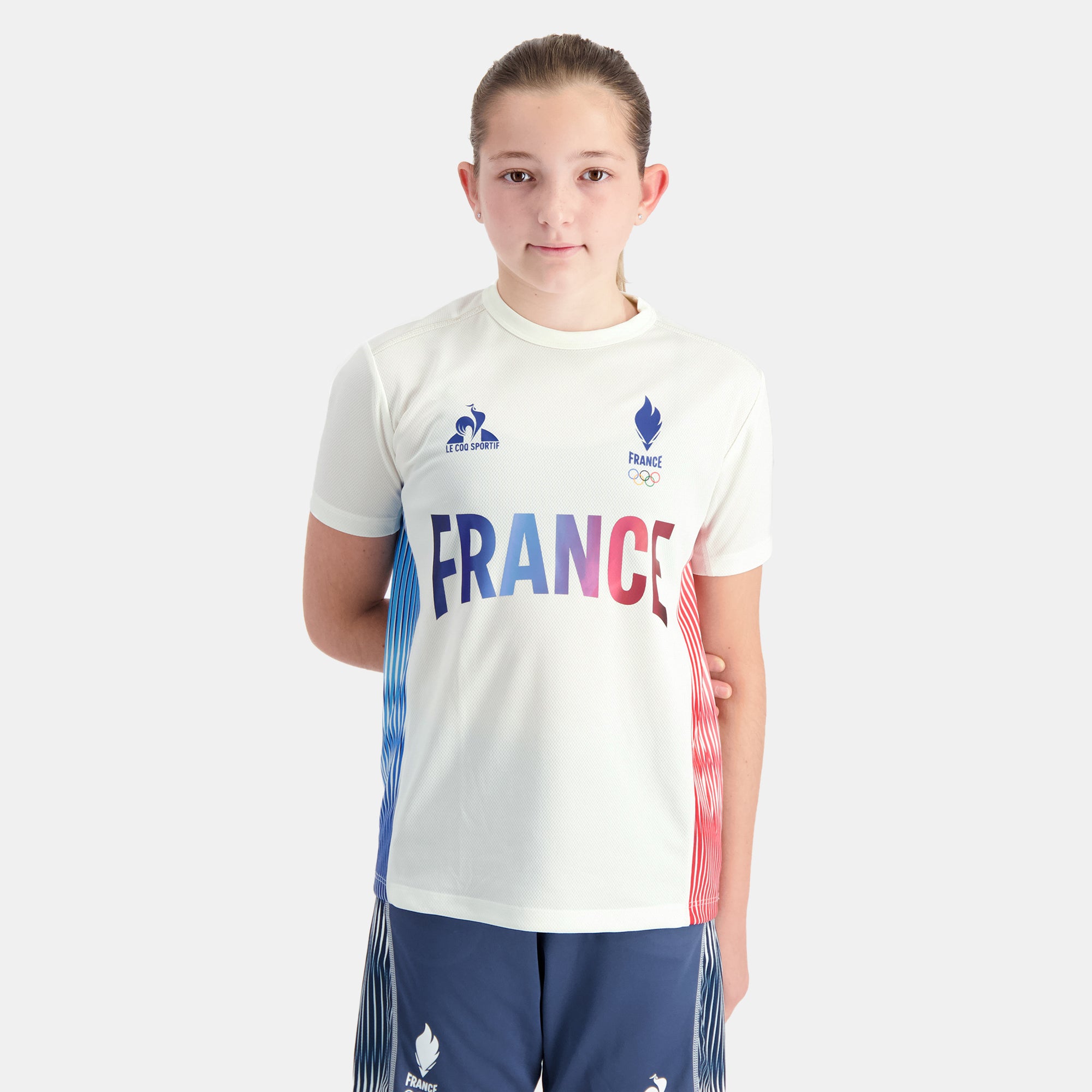 2410104 O TRAINING Tee SS N 1 Enfant marshmallow Camiseta Nino