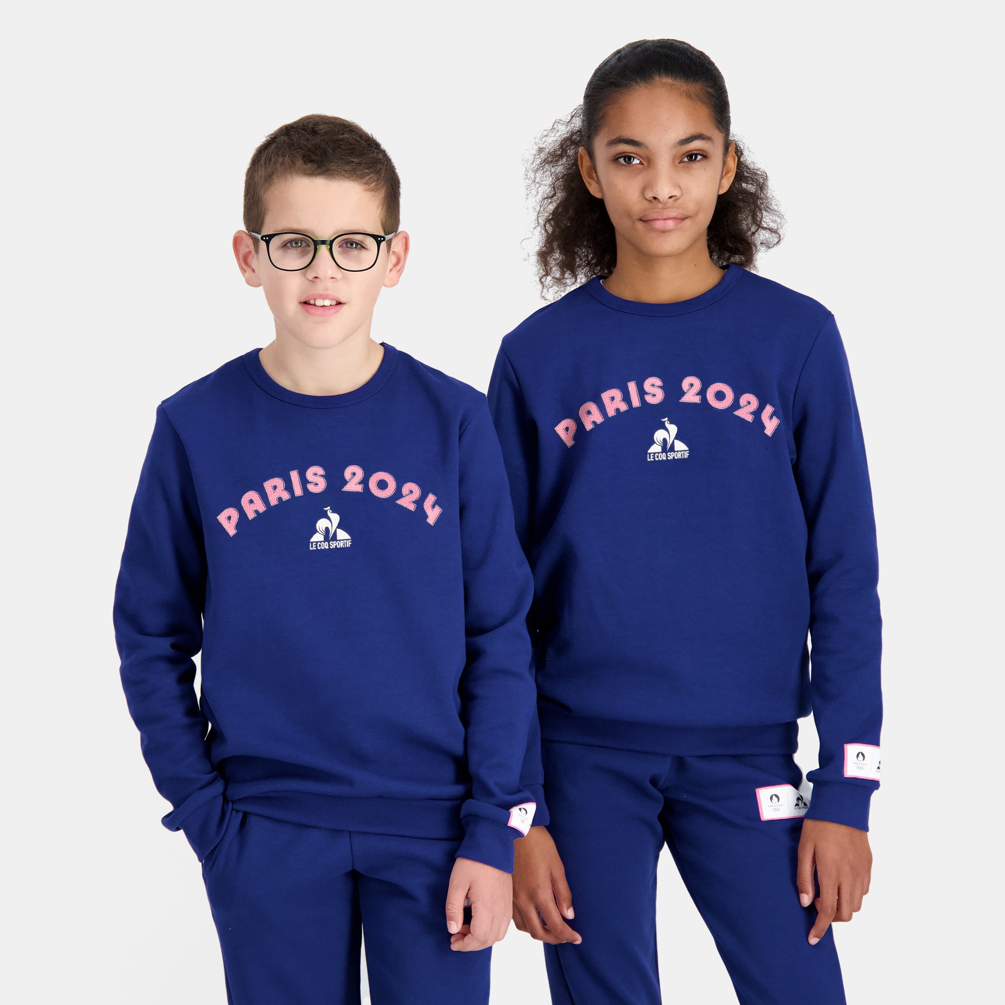 2410303-GRAPHIC P24 Crew Sweat N°1 Enfant blue d  | Felpa A Girocollo Bambino