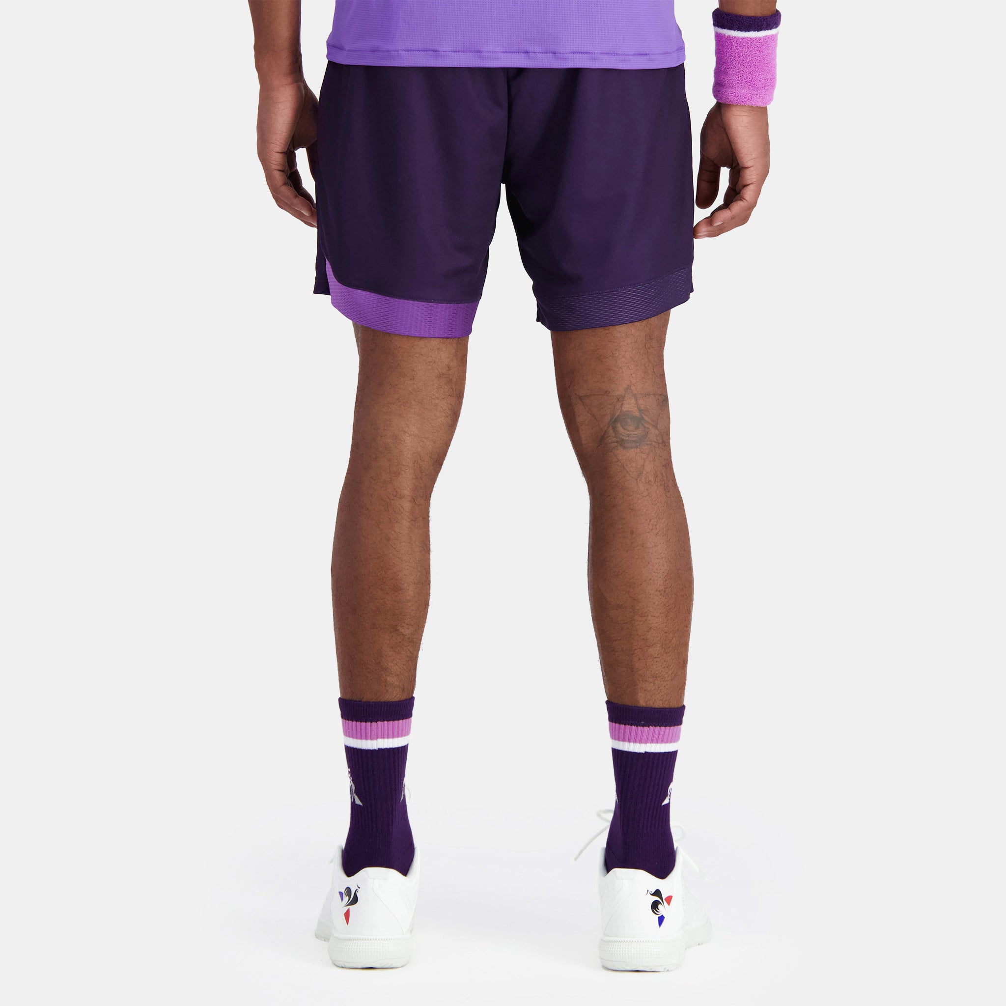 Short le coq shop sportif homme violet