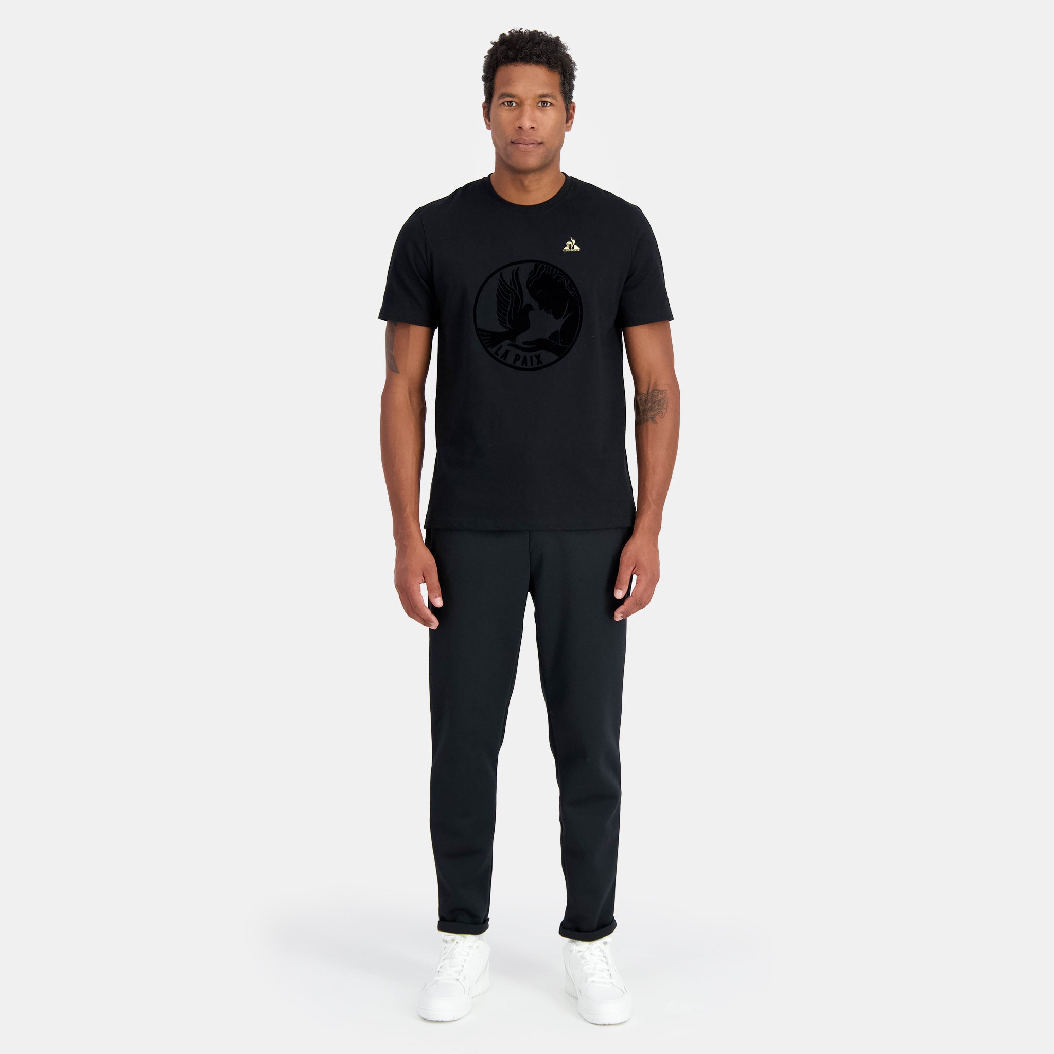 Tee shirt all black fashion homme