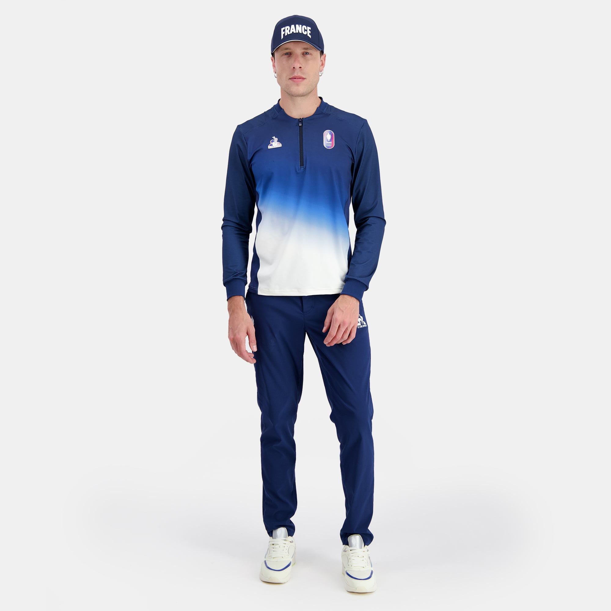 2420728-O PERF COMM SWEAT 1/2 Zip Sport N°1 M ma | Sweat Équipe de France Homme