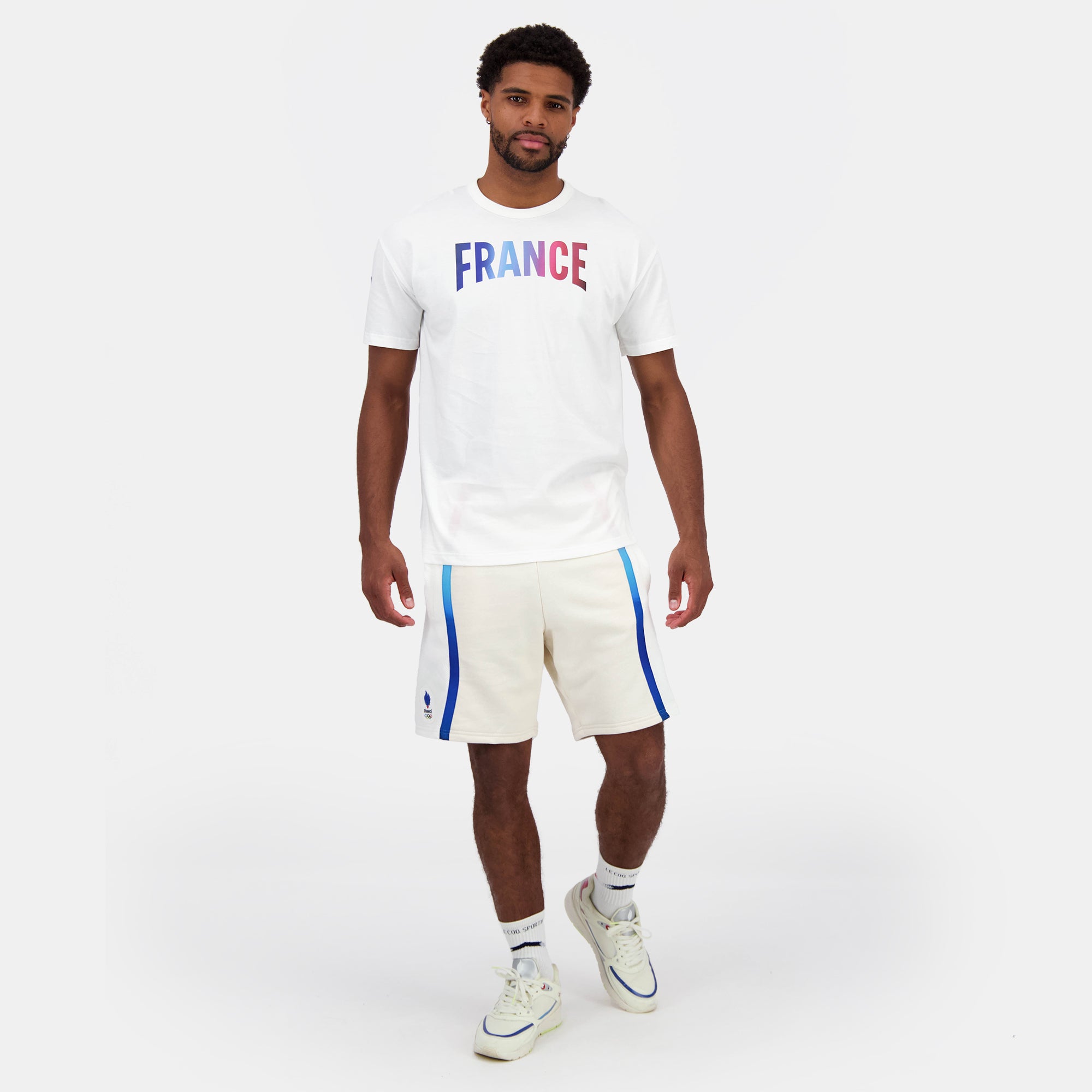 2421350-EFRO 24 Short N°1 DOT M écru | Short Équipe de France Homme