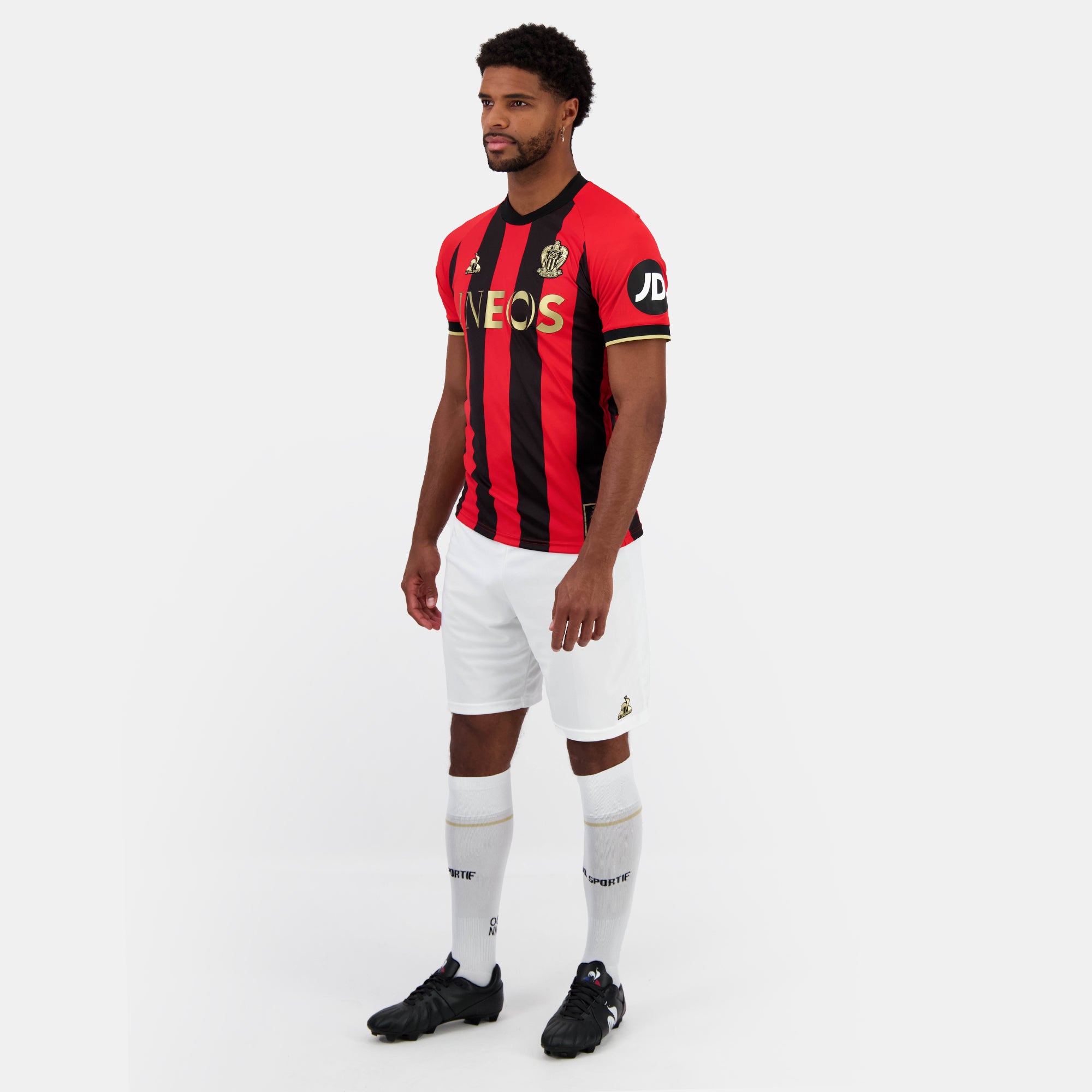 2421886-OGC NICE Maillot Pro DOM SP 24 M red N/b  | Camiseta Hombre