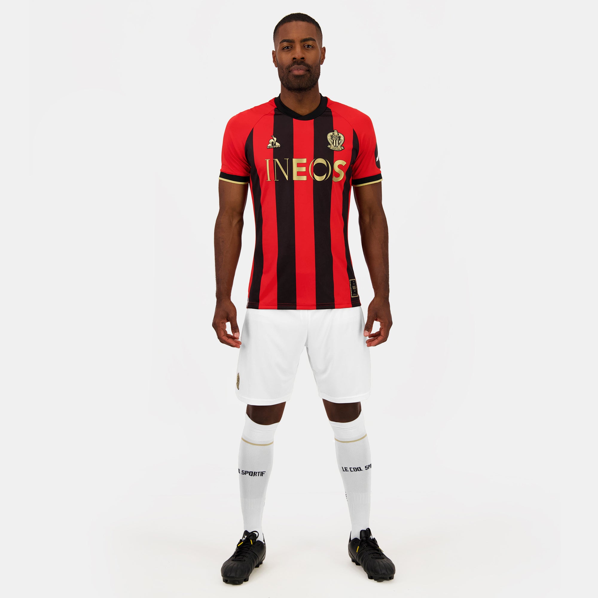 2421886-OGC NICE Maillot Pro DOM SP 24 M red N/b  | Camiseta Hombre