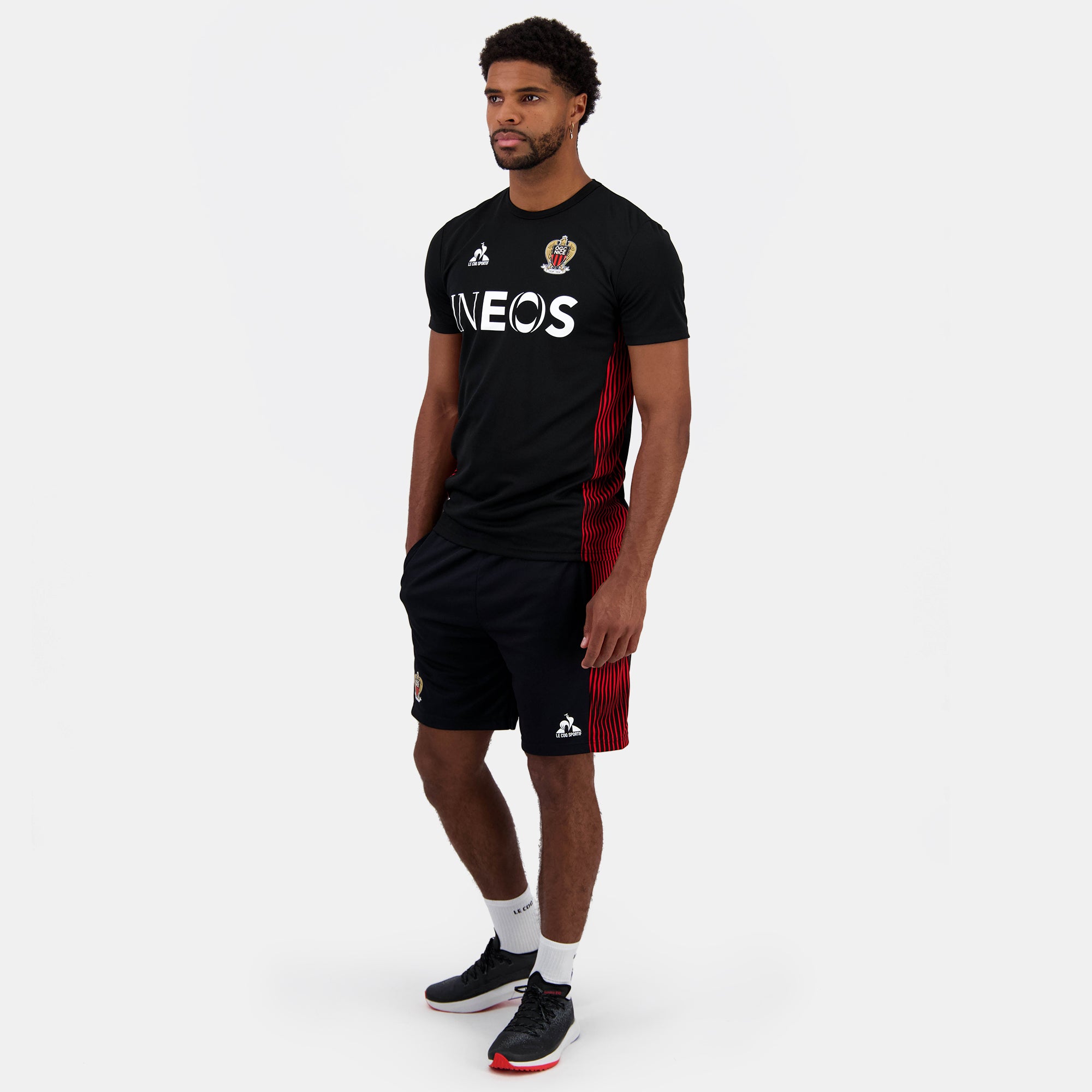 2421901-OGC NICE TRAINING Tee SS M black  | T-Shirt für Herren