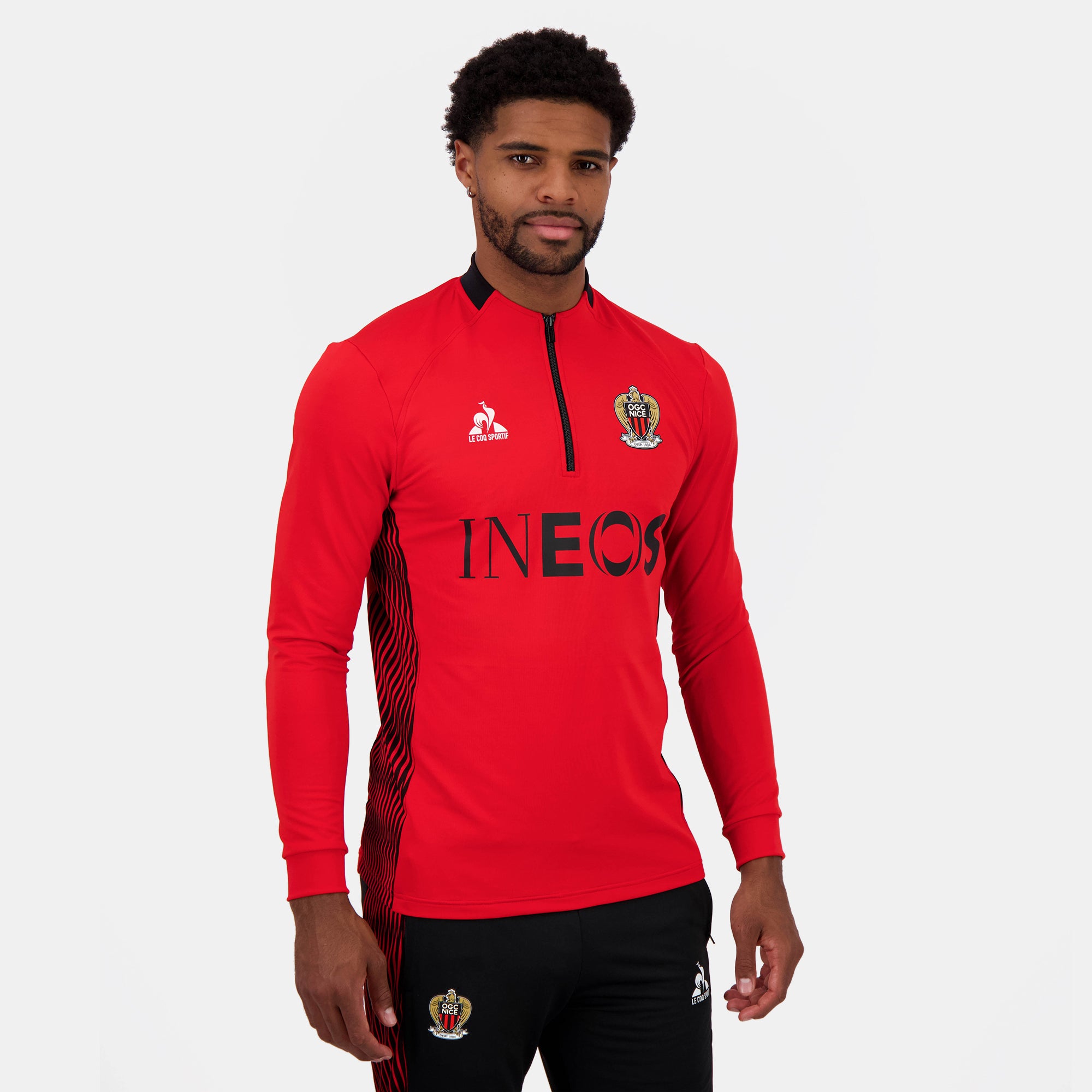 2421903-OGC NICE TRAINING Sweat 1/2 zip été M re | Sweat Unisexe