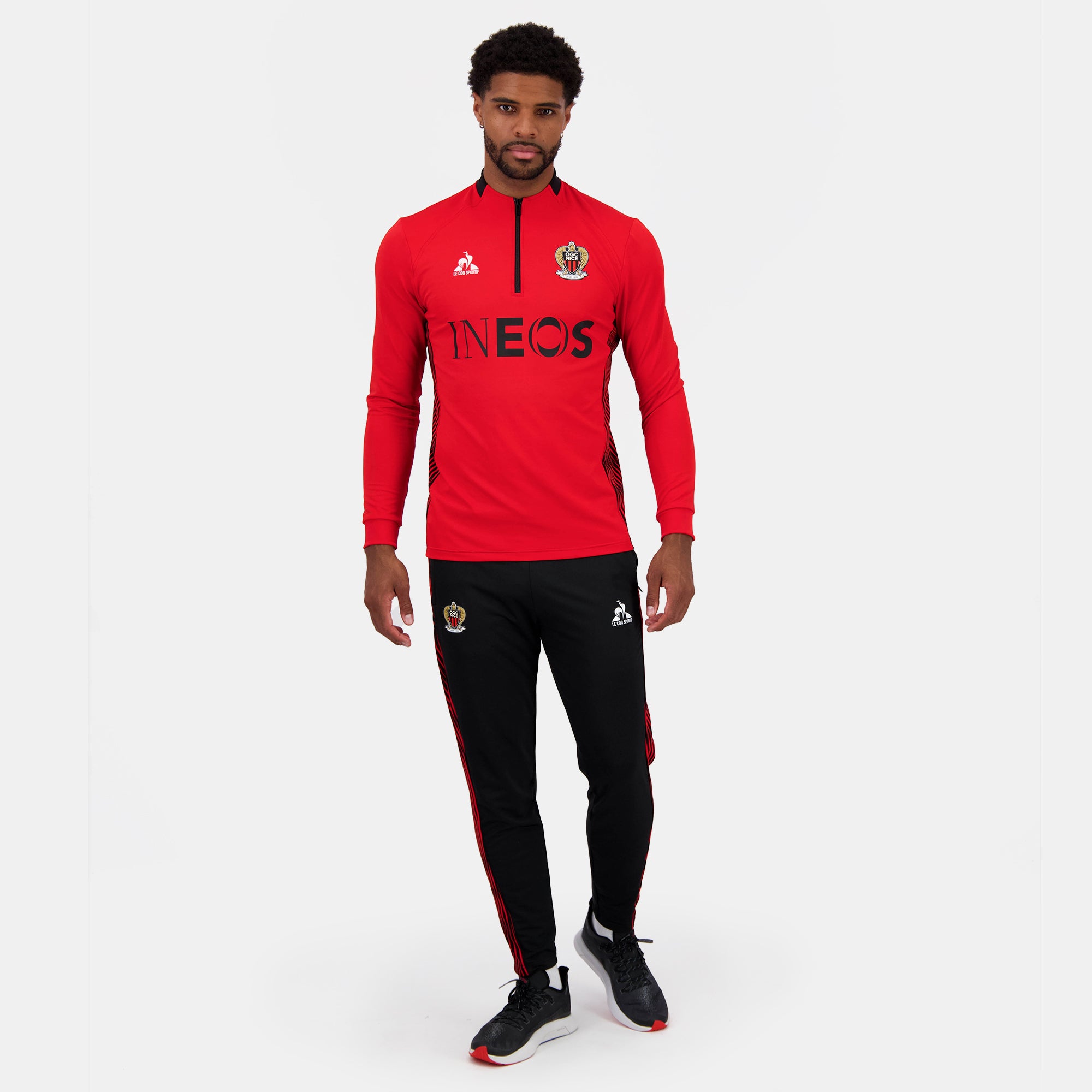 2421903-OGC NICE TRAINING Sweat 1/2 zip été M re | Sweat Unisexe