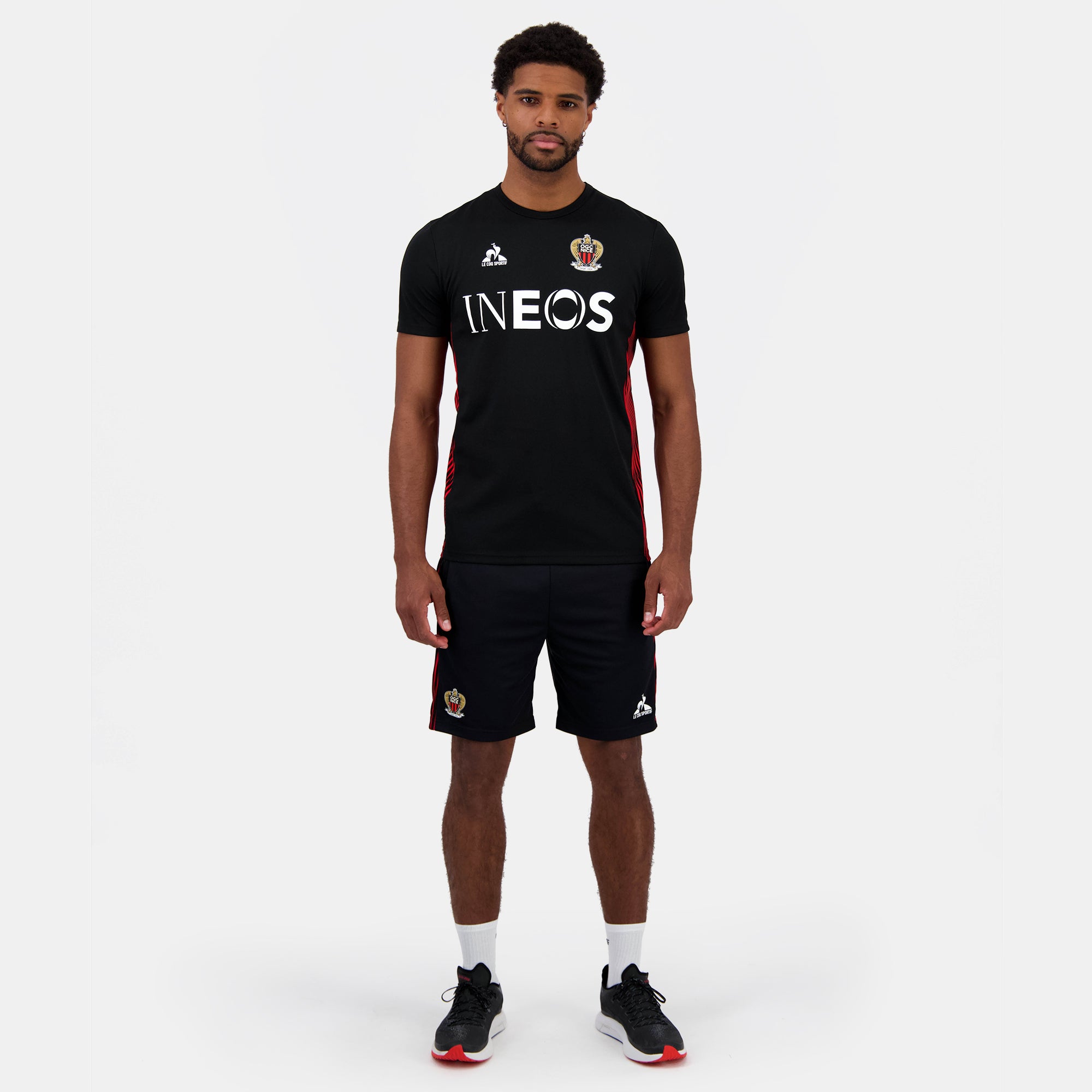 2421905-OGC NICE TRAINING Short ZIP M black  | Pantaloncini Uomo