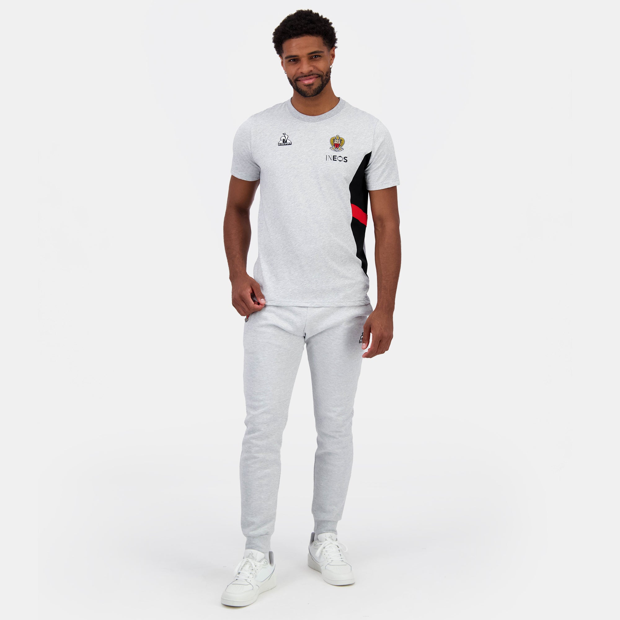 2421910-OGC NICE PRESENTATION Tee SS N°2 M gris  | Camiseta Hombre