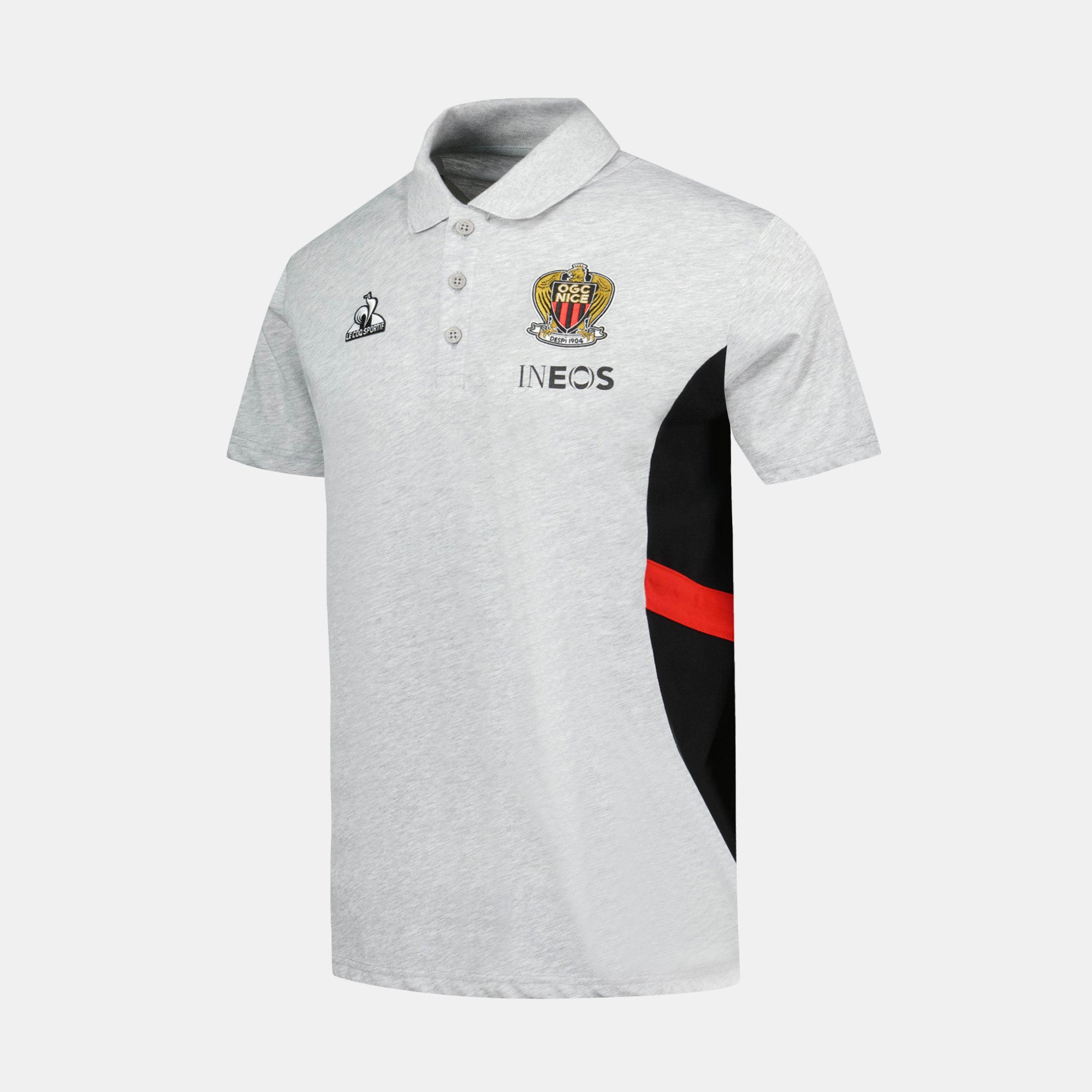 2421912-OGC NICE PRESENTATION Polo SS N°2 M gris  | Polo Hombre