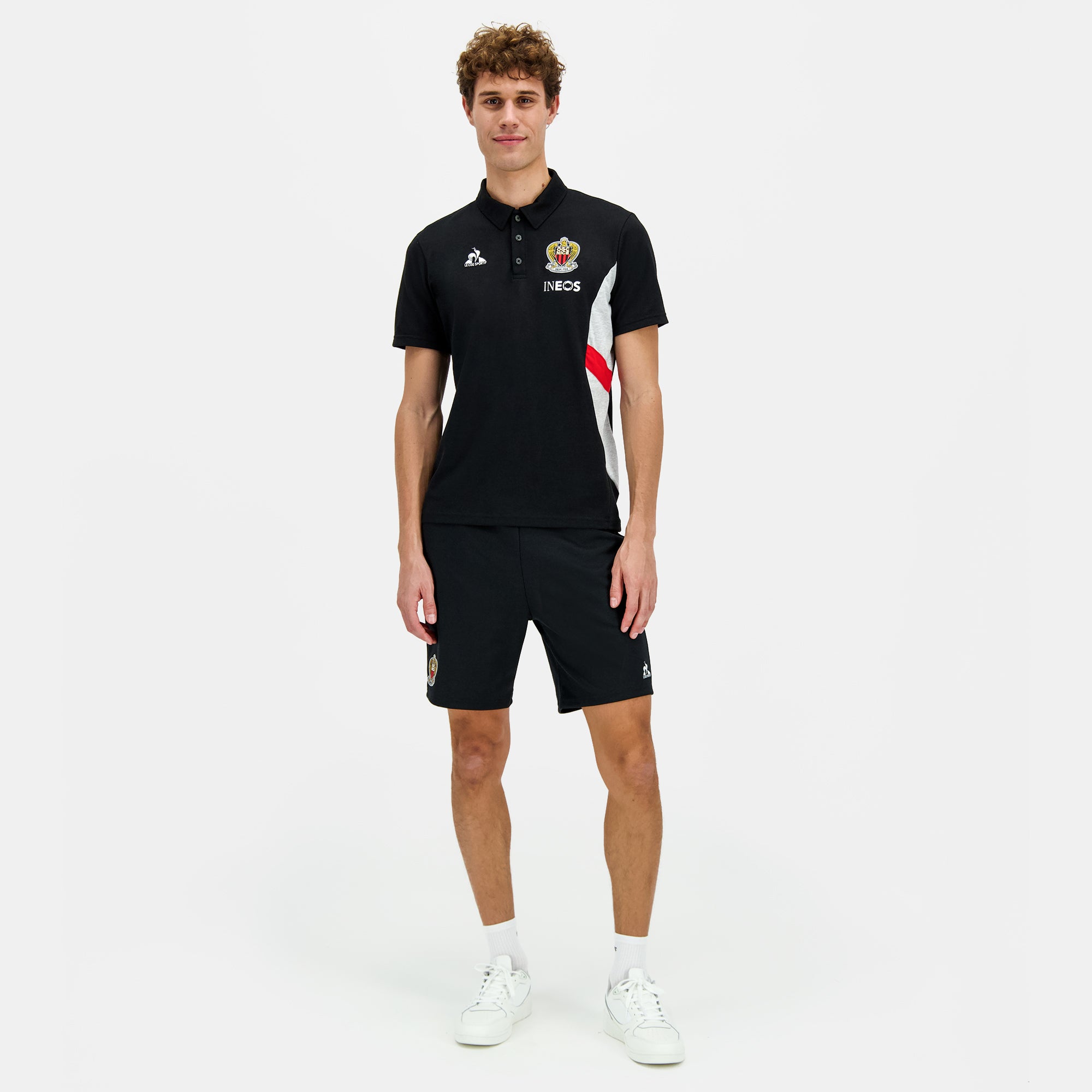 2421913-OGC NICE PRESENTATION Polo SS N°1 M blac  | Polo Shirt for men