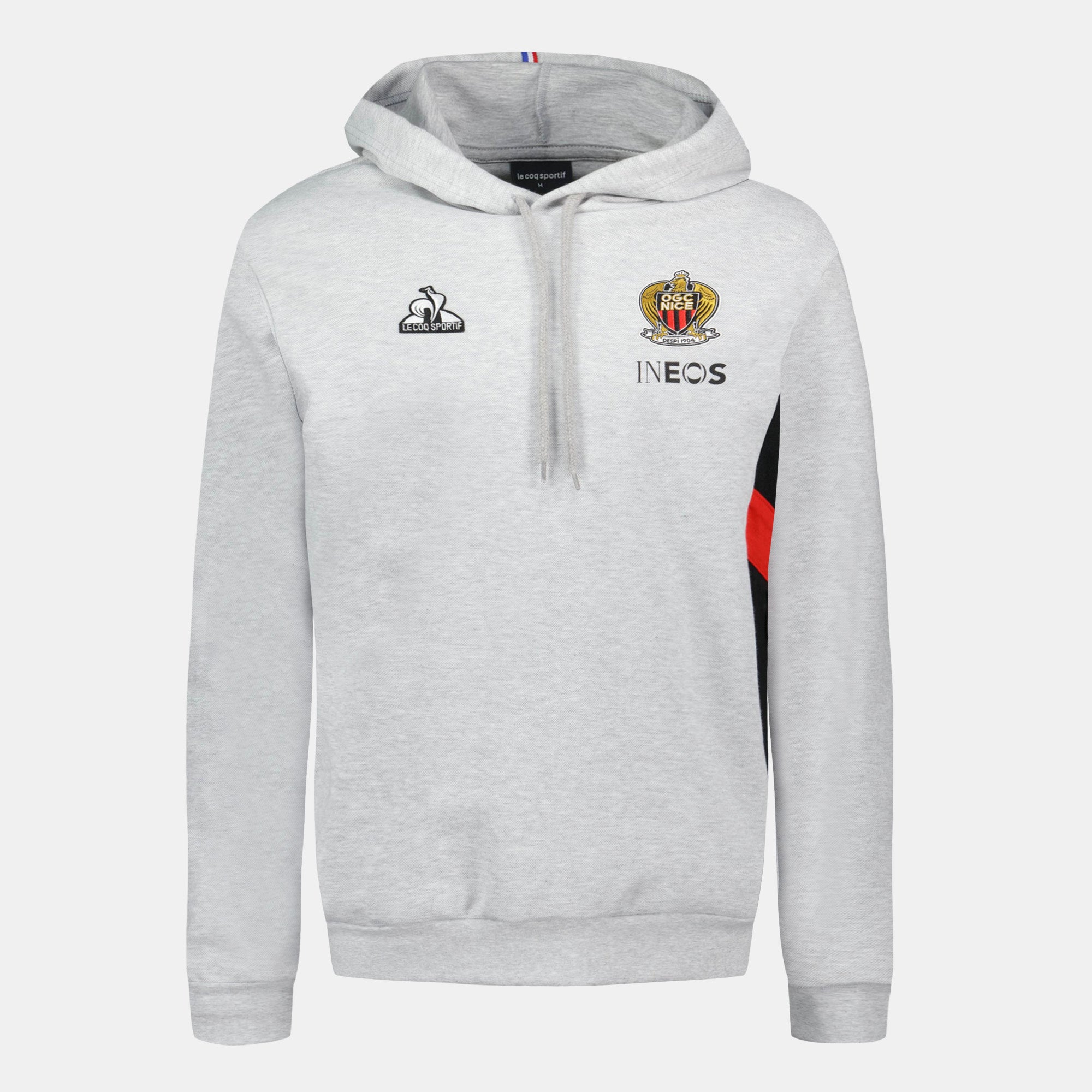 2421915-OGC NICE PRESENTATION Hoody N°2 M gris c  | Felpa Con Cappuccio Uomo