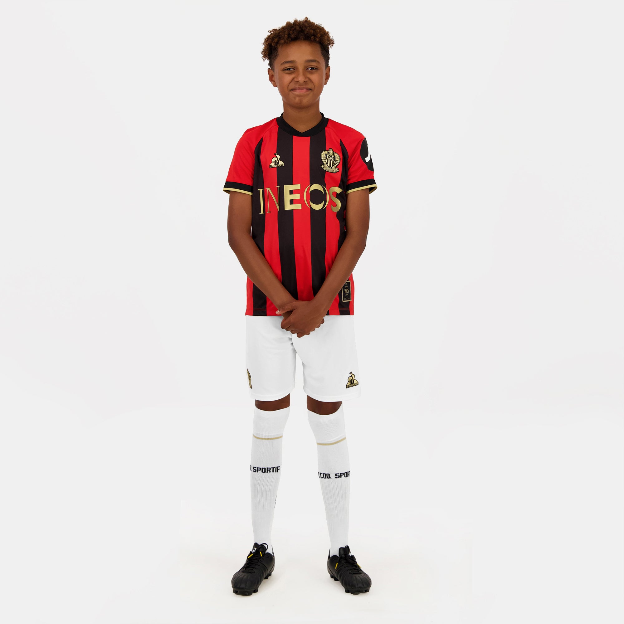 2421918-OGC NICE Maillot Replica DOM SP 24 Enf. | Maillot Home officiel Enfant