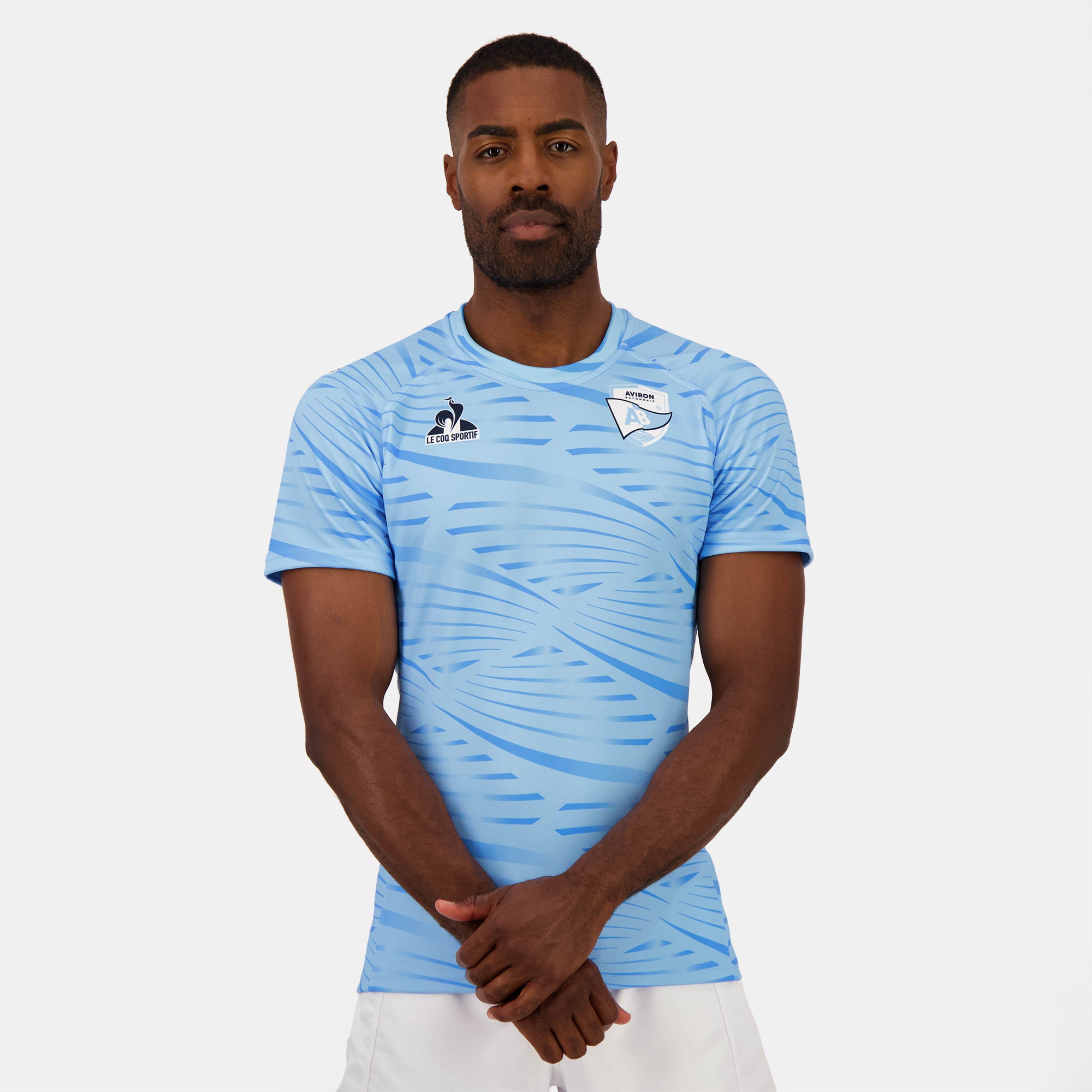 2421952-AB MAILLOT Pre-match SS M fly blue  | Camicia Uomo