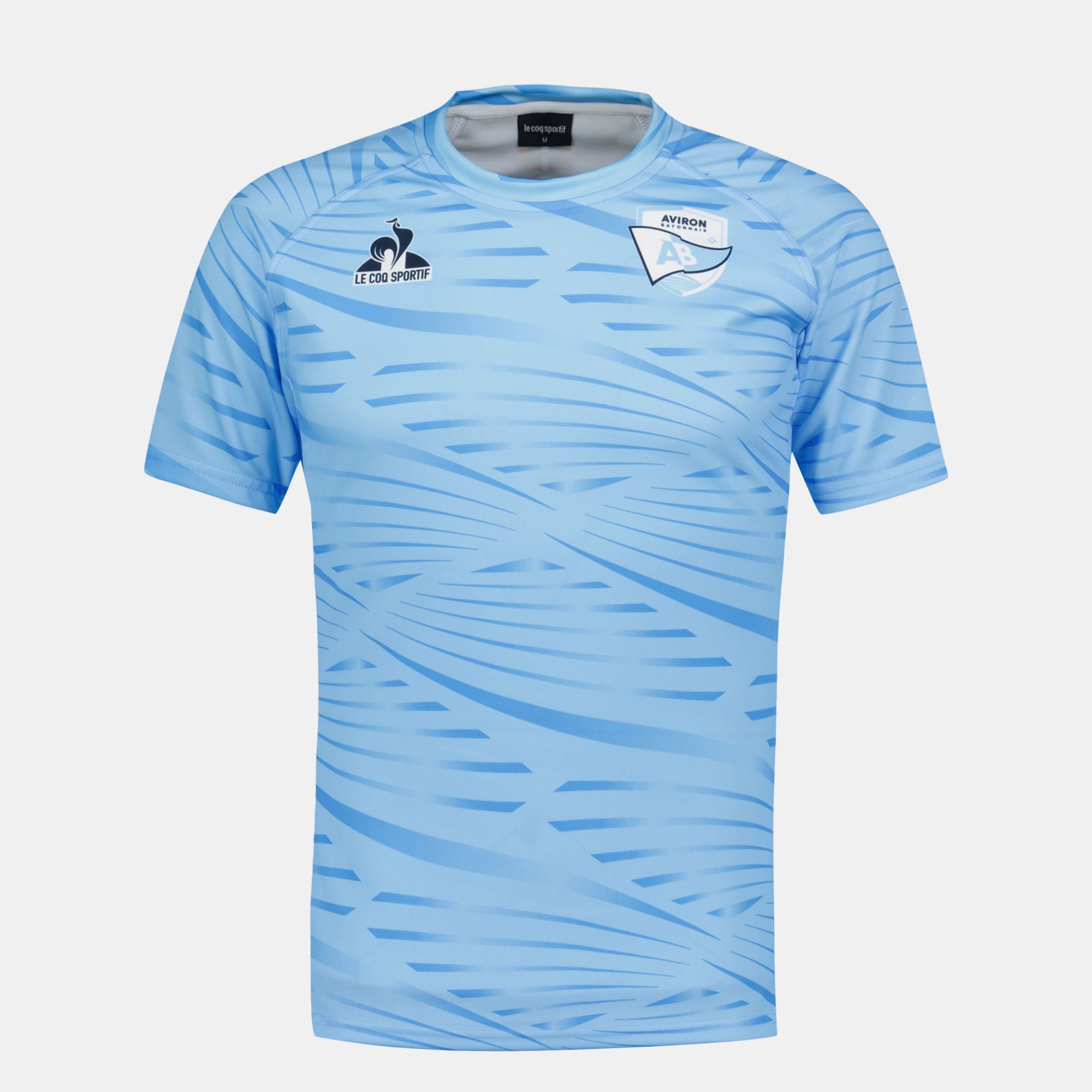 2421952-AB MAILLOT Pre-match SS M fly blue | Maillot Pré match officiel Aviron Bayonnais Homme