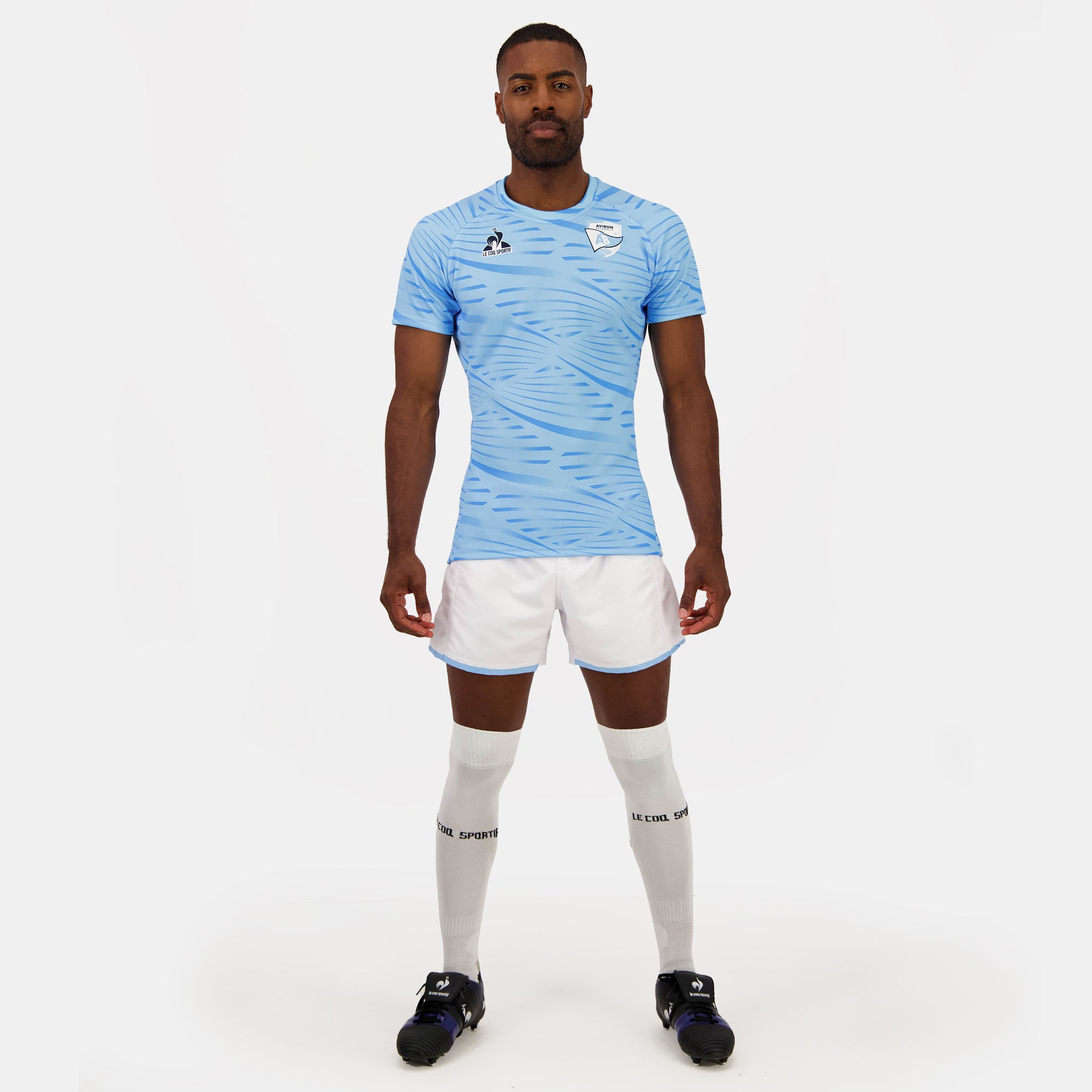 2421952-AB MAILLOT Pre-match SS M fly blue  | Camicia Uomo