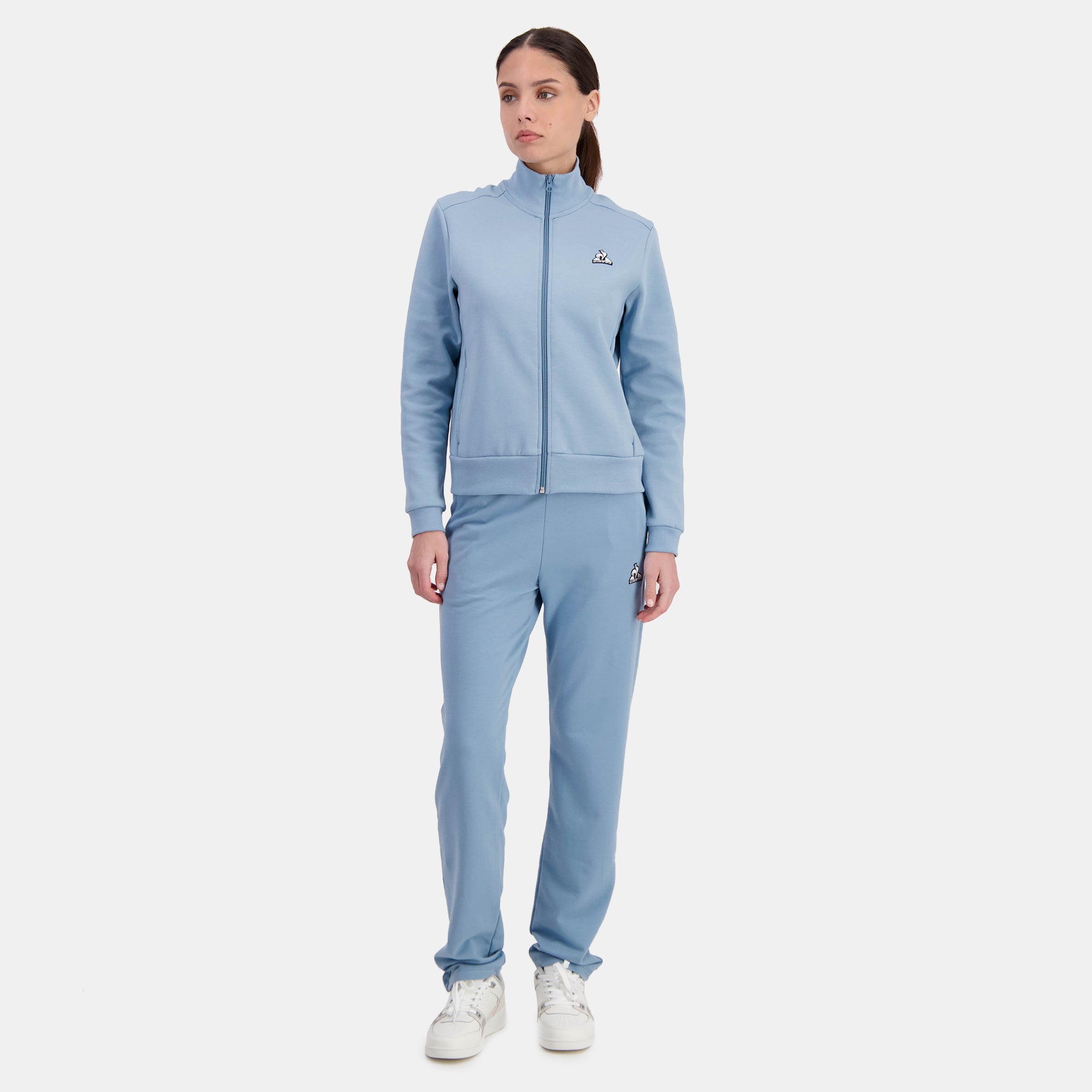 2422046-ESS FZ Sweat N°1 W denim sbiadito | Felpa da donna