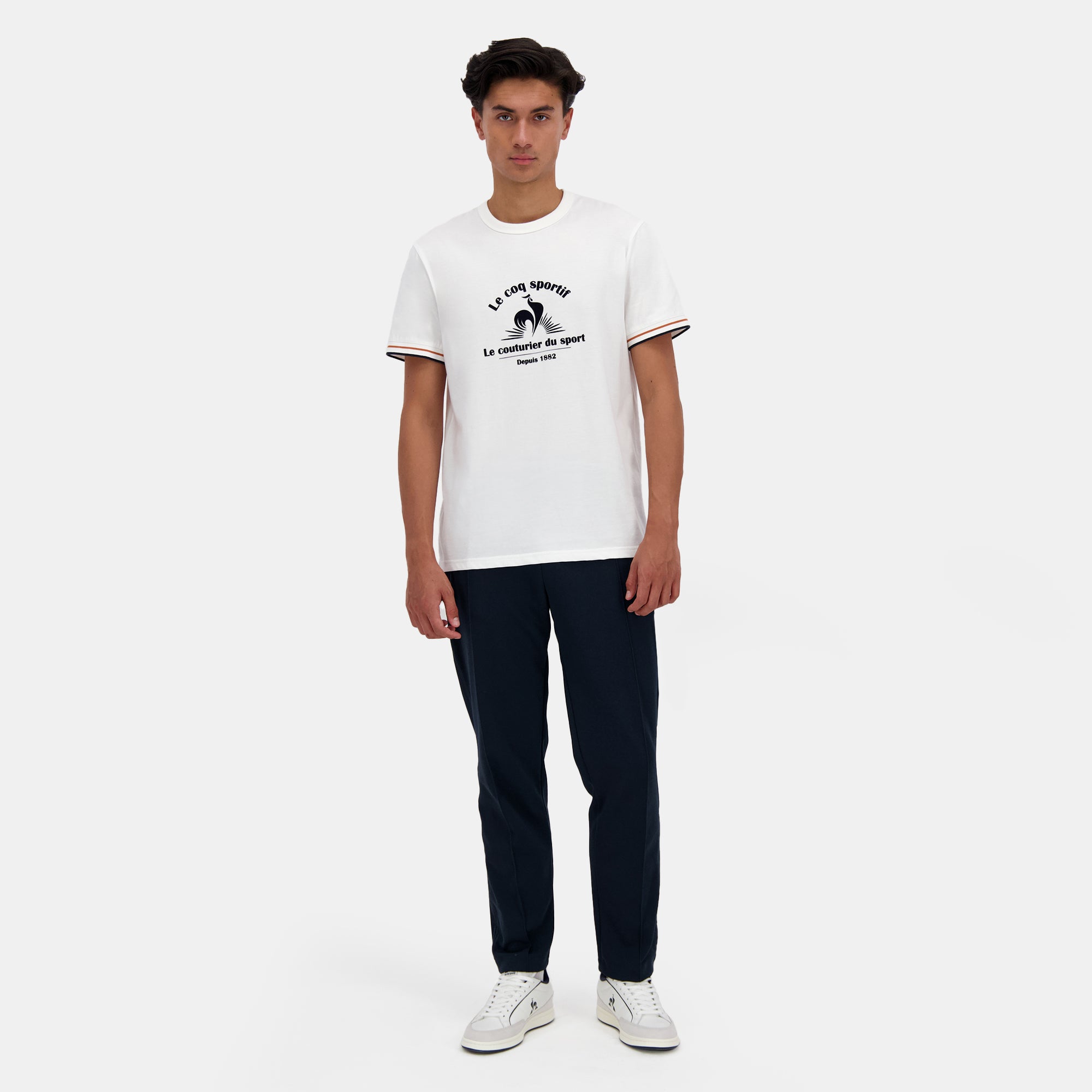 2422222-HERITAGE Tee SS N°2 M marshmallow | Maglietta da uomo