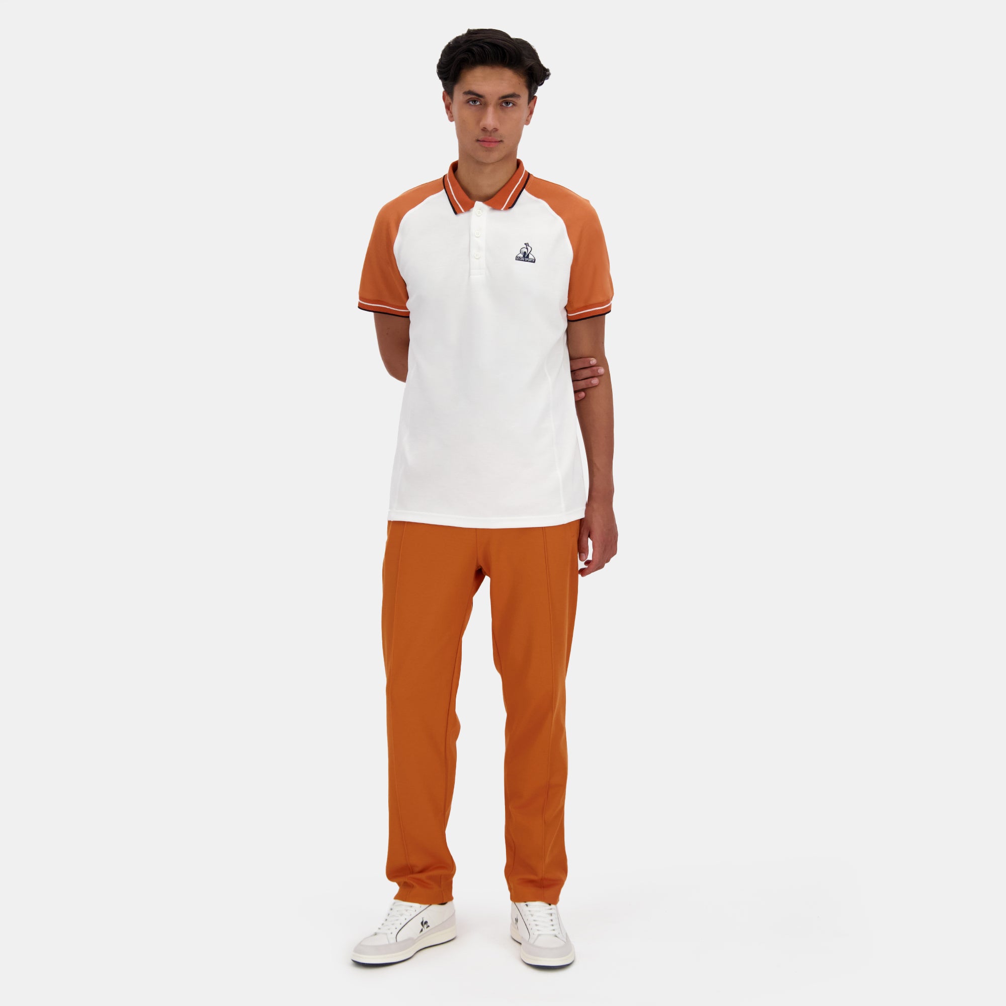 2422231-HERITAGE Polo SS N°2 M marshmallow/apric | Polo da uomo