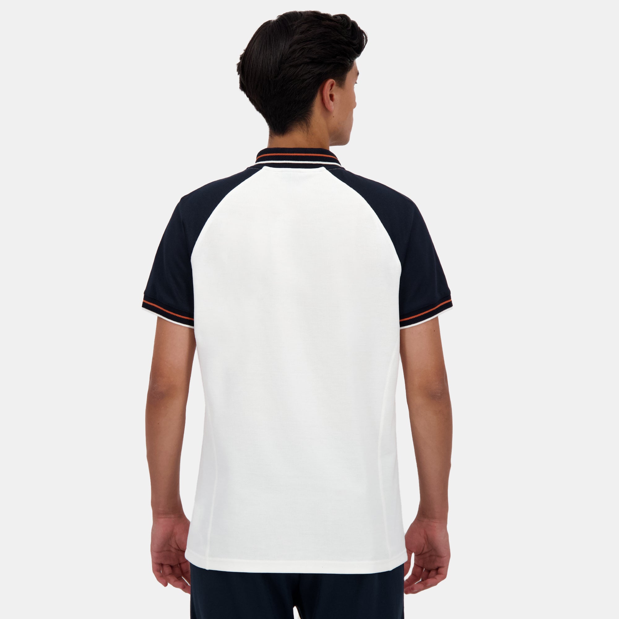 2422232-HERITAGE Polo SS N°2 M marshmallow/sky c | Polo Homme