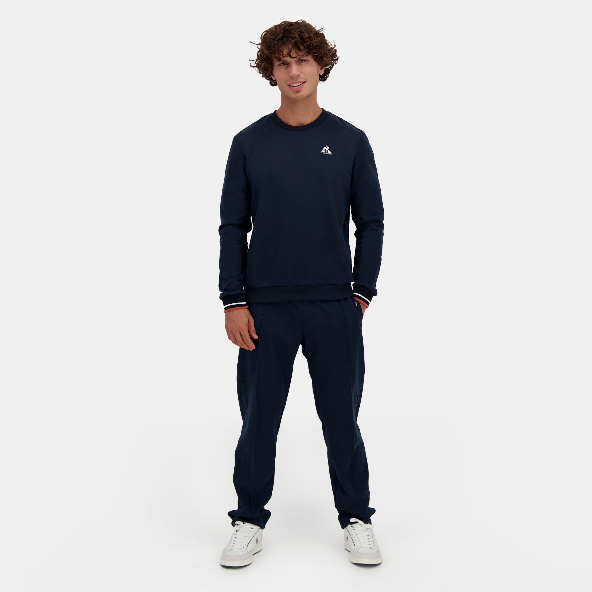 2422237-HERITAGE Crew Sweat N°2 M sky captain | Sweat col rond Homme