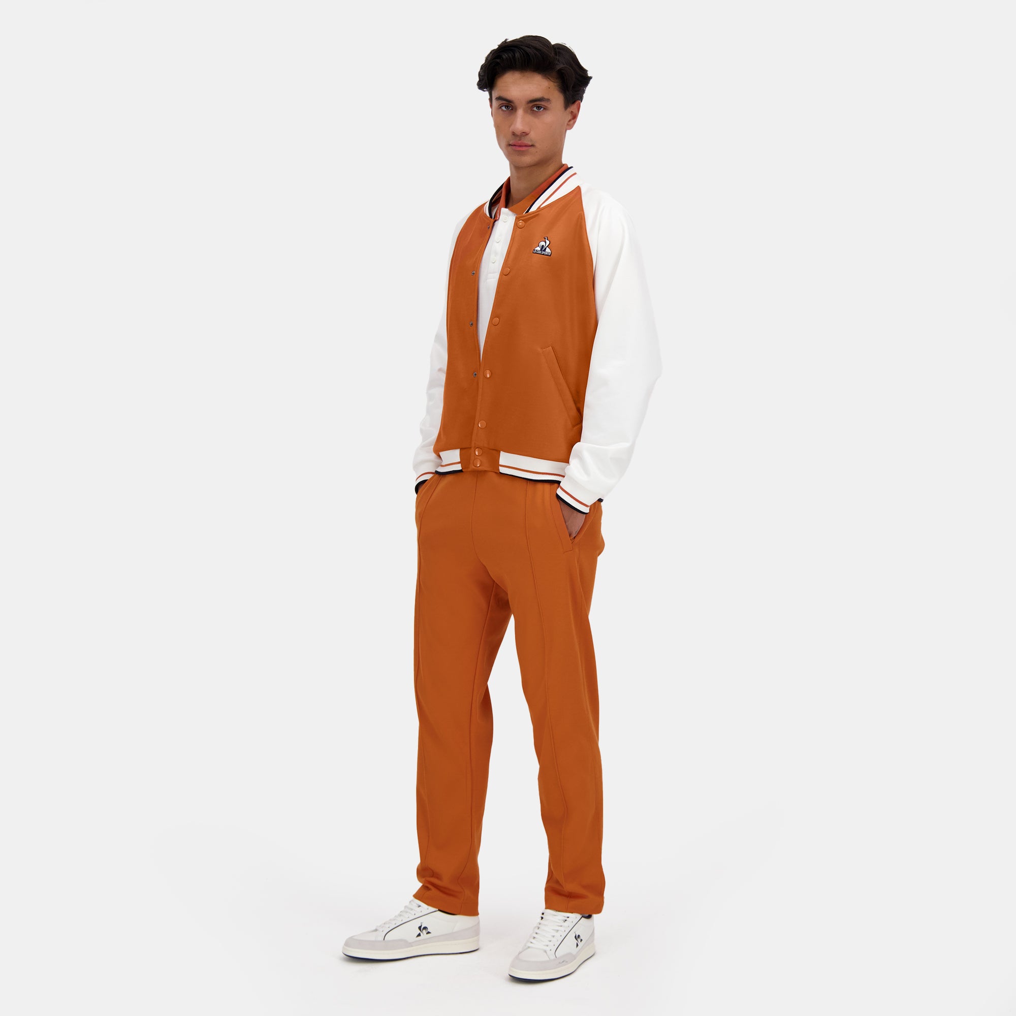 2422252-HERITAGE Pant Straight N°1 M apricot ora | Pantalon Fit Straight Orange Homme