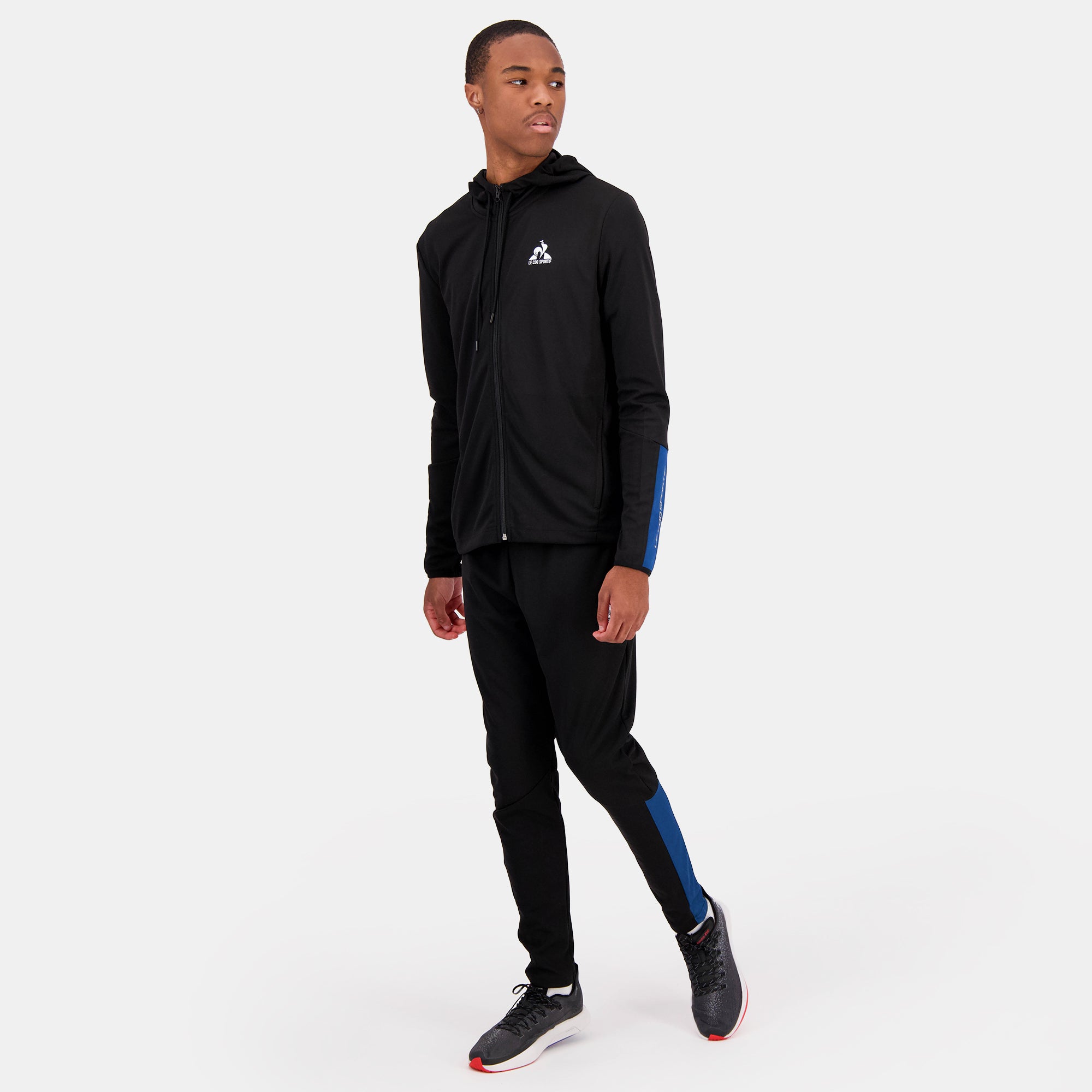 2422300-ESS SPORT FZ Hoody N°1 M black | Sweat zippé à capuche Homme